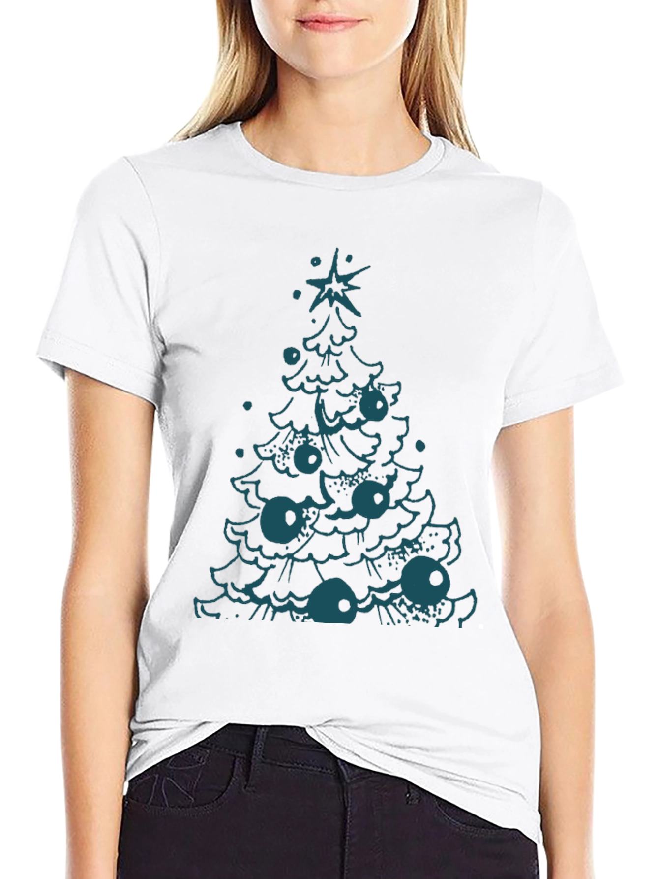 Festive Tree Graphic Tee - Holiday Ready!