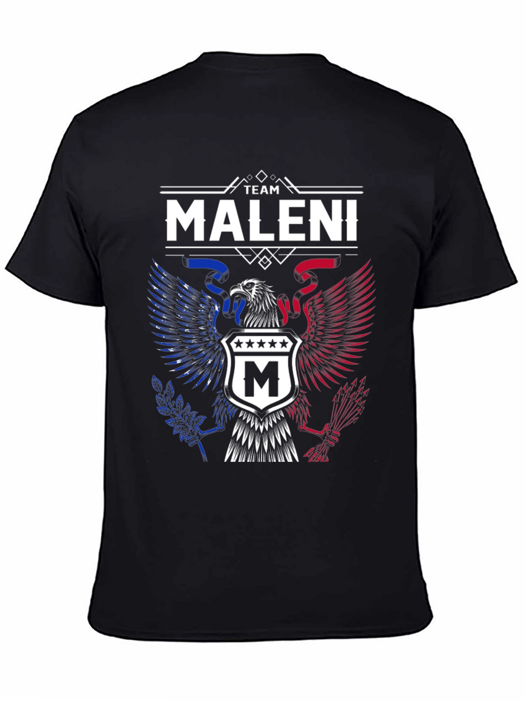 Team Maleni Eagle Crest T-Shirt - Patriotic Design