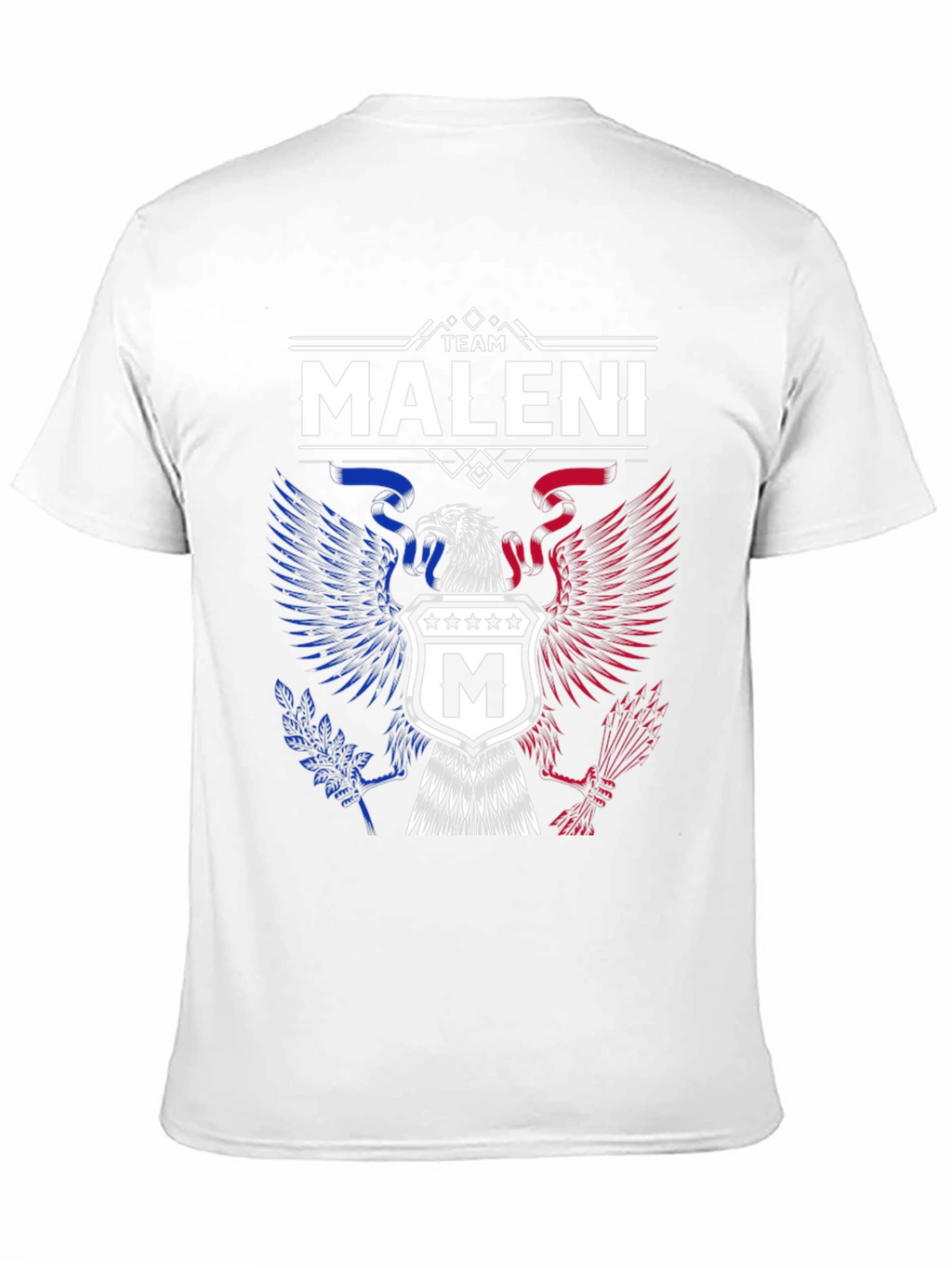 Team Maleni Eagle Crest T-Shirt - Patriotic Design