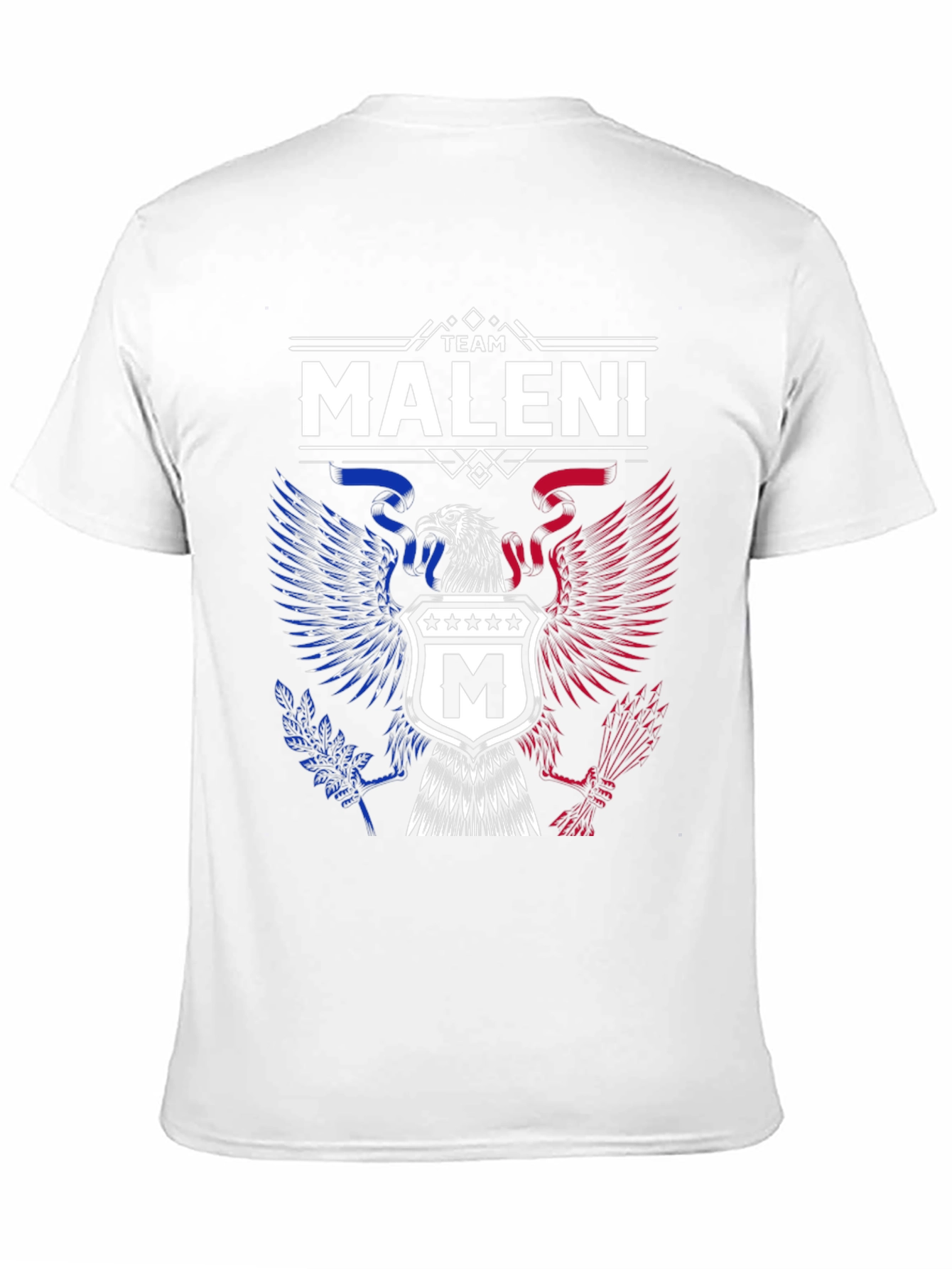 Team Maleni Eagle Crest T-Shirt - Patriotic Design