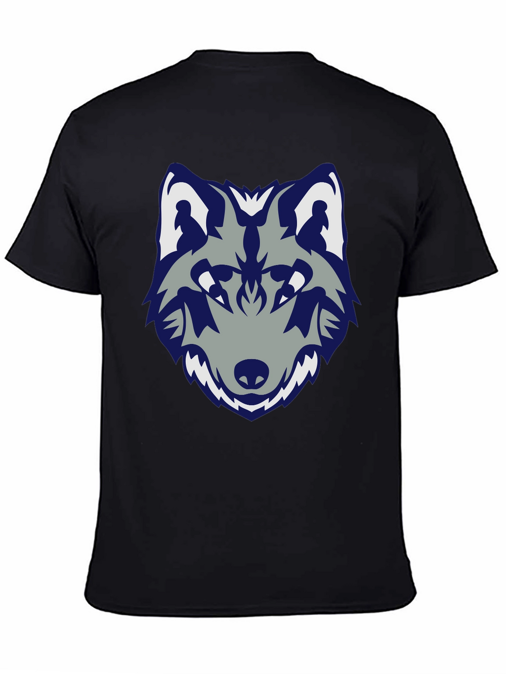 Wolf Graphic Tee - Stylish Black Cotton T-Shirt