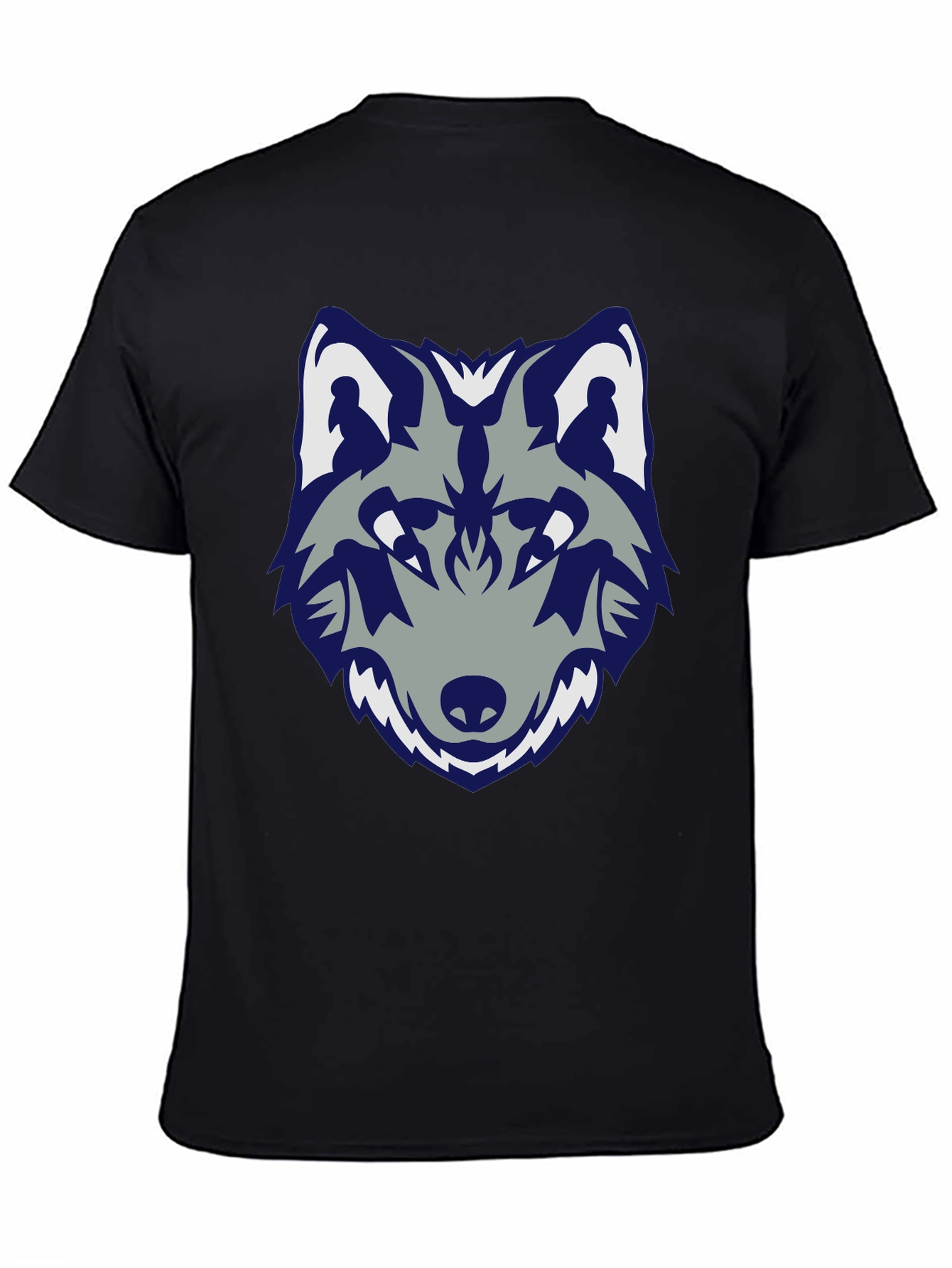 Wolf Graphic Tee - Stylish Black Cotton T-Shirt