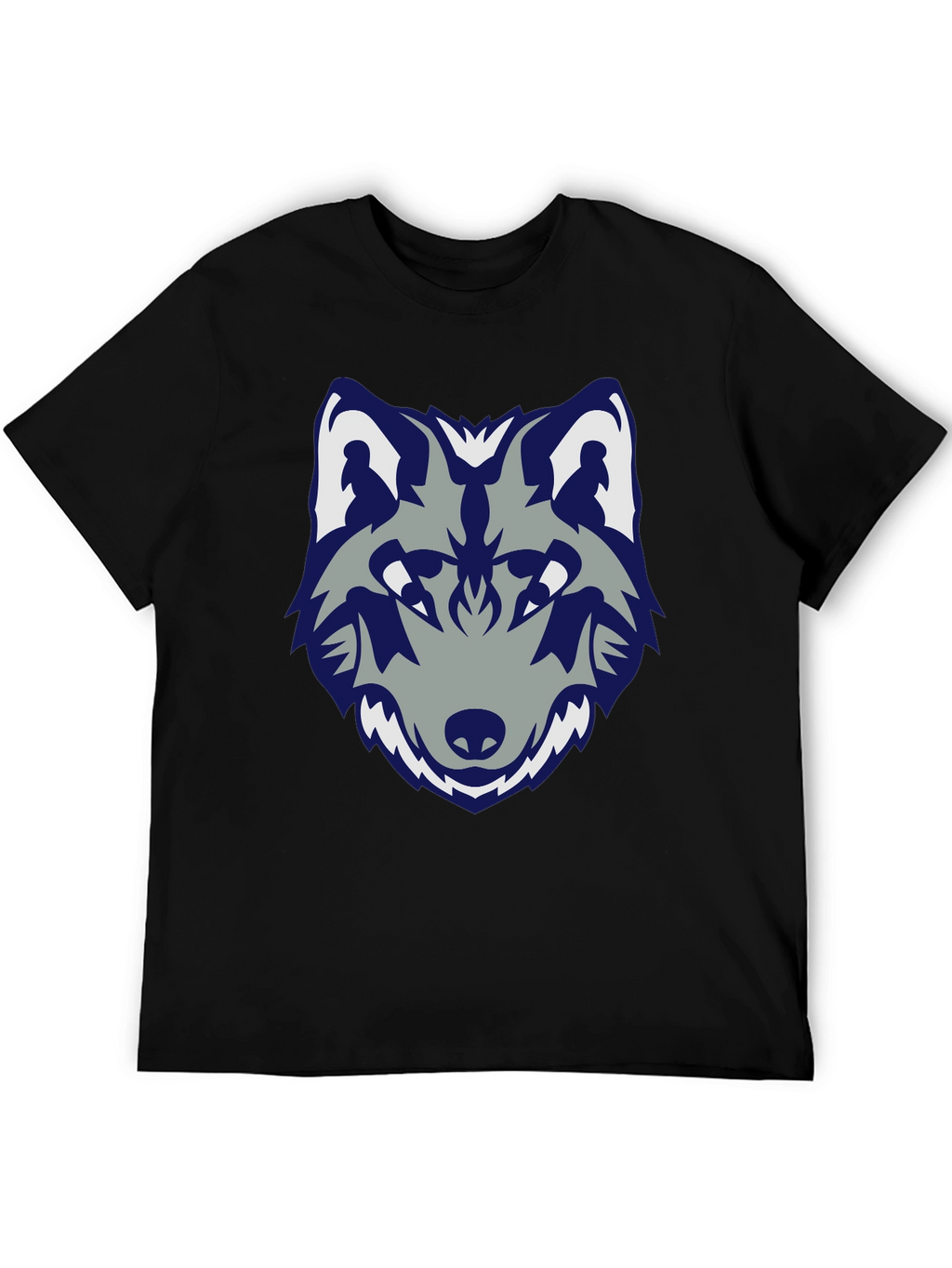 Wolf Graphic Tee - Stylish Black Cotton T-Shirt