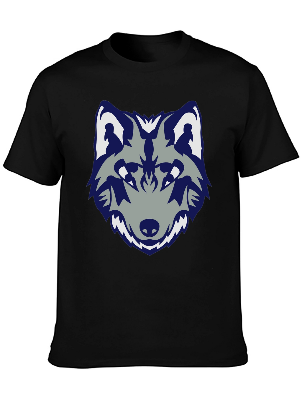 Wolf Graphic Tee - Stylish Black Cotton T-Shirt