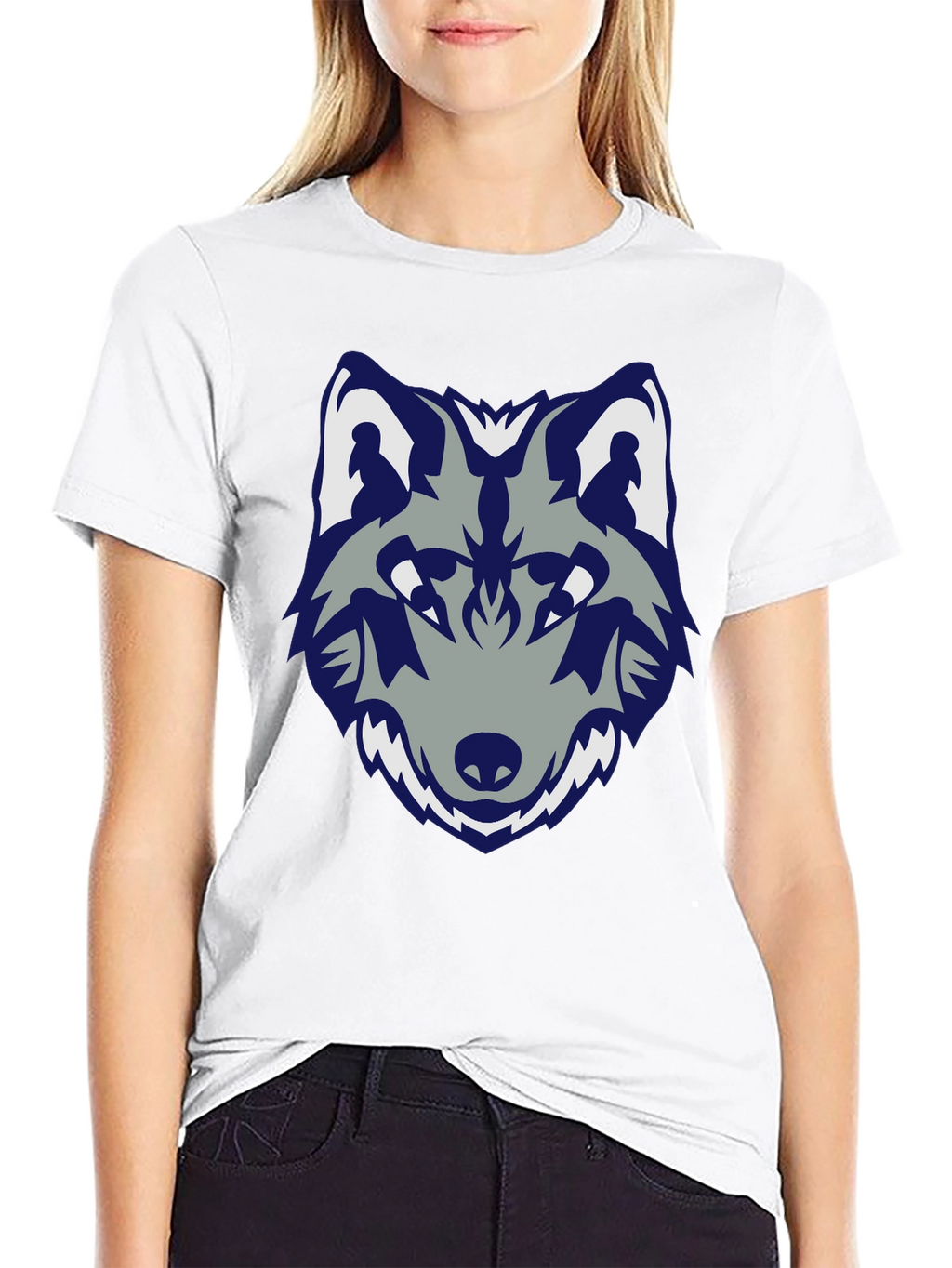 Wolf Graphic Tee - Stylish Black Cotton T-Shirt