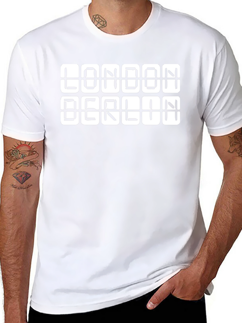 London Berlin T-Shirt - Retro Terminal Design