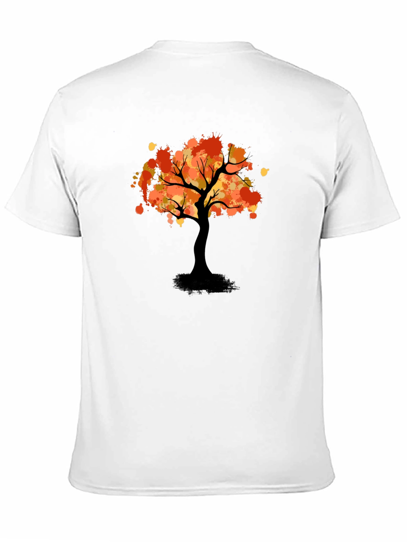 Autumn Tree Graphic Tee - Stylish Black T-Shirt