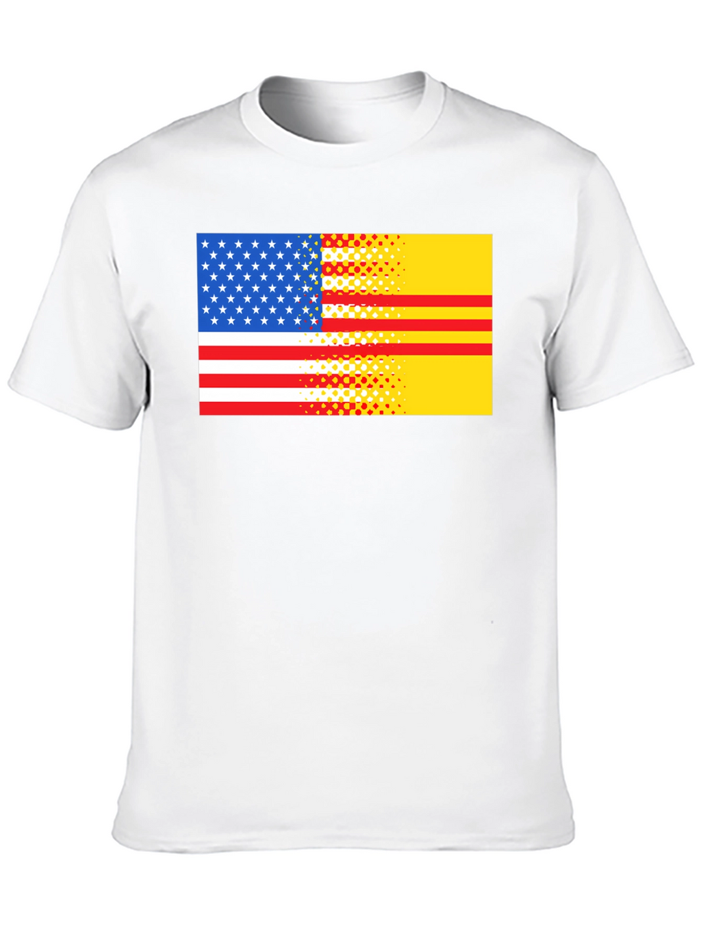USA & Vietnam Flag Graphic T-Shirt