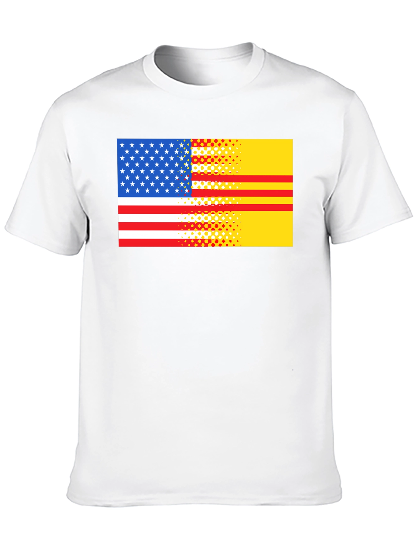 USA & Vietnam Flag Graphic T-Shirt