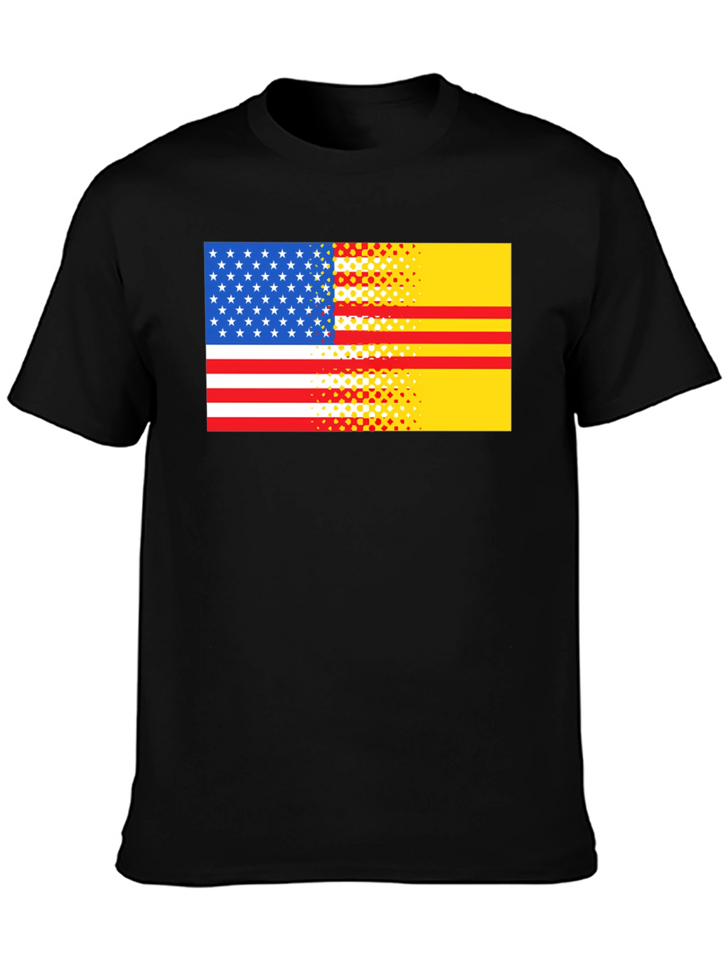 USA & Vietnam Flag Graphic T-Shirt