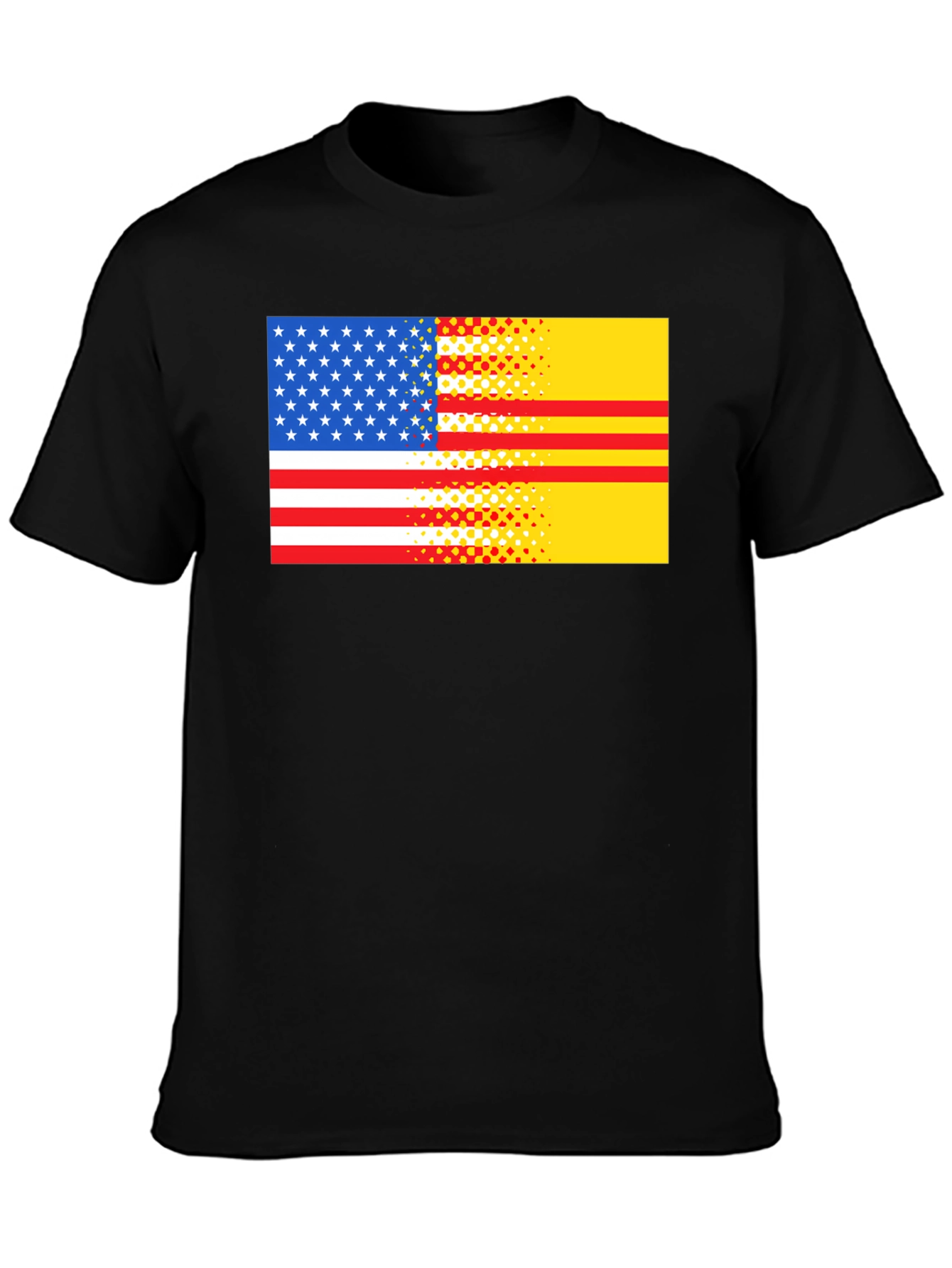 USA & Vietnam Flag Graphic T-Shirt