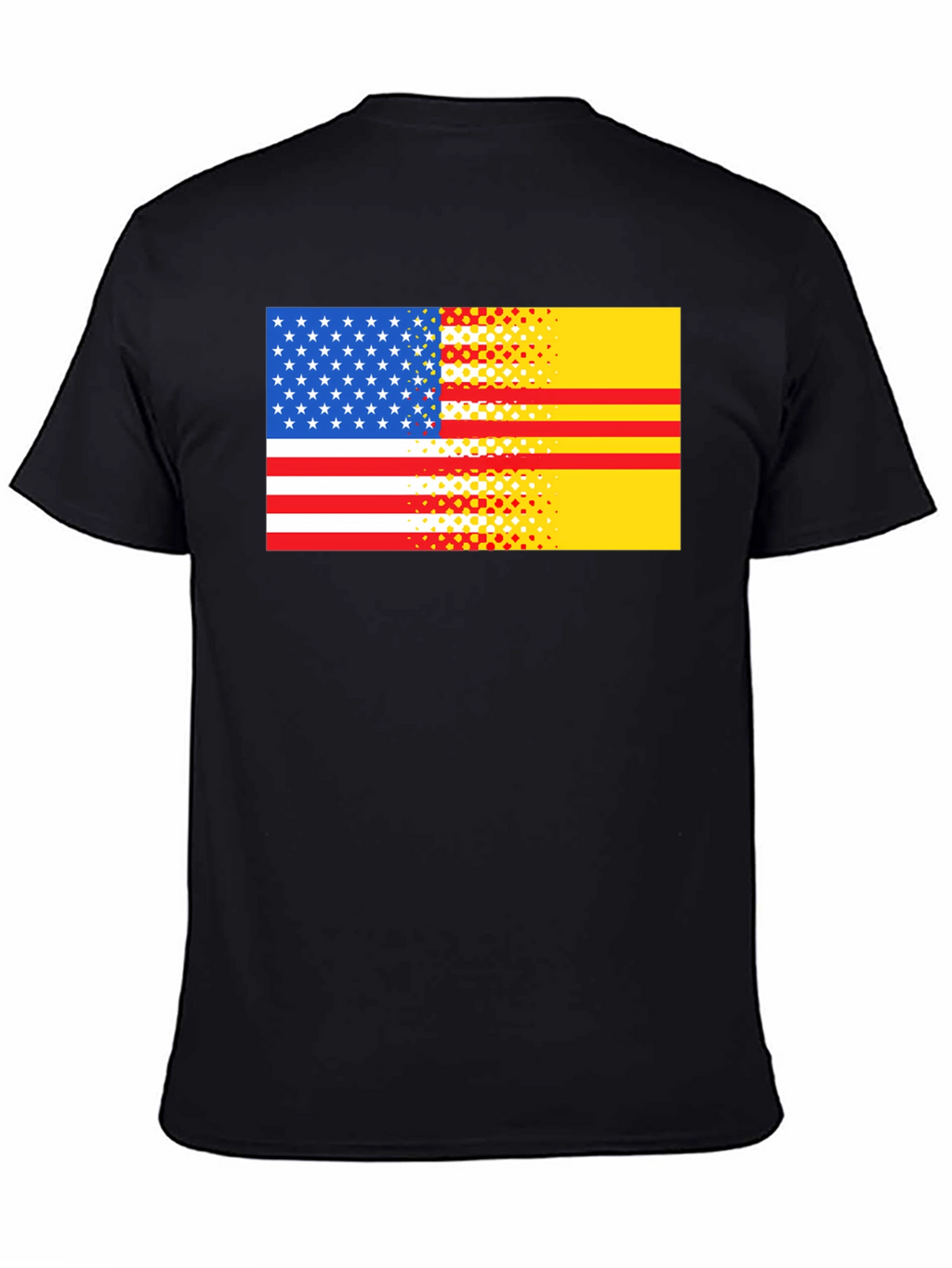 USA & Vietnam Flag Graphic T-Shirt