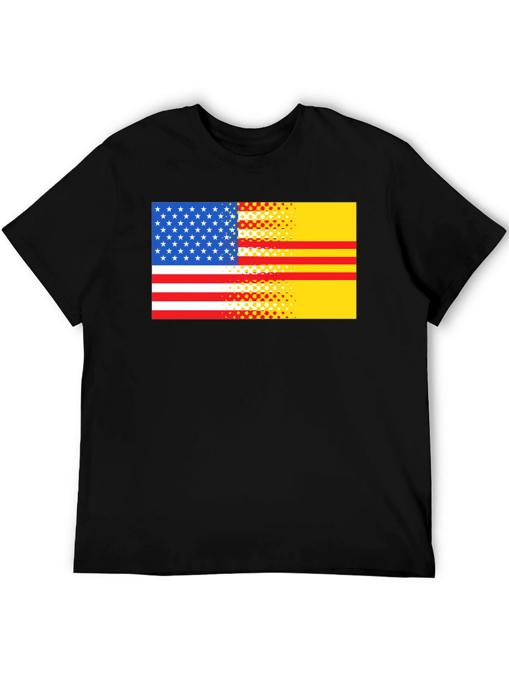 USA & Vietnam Flag Graphic T-Shirt