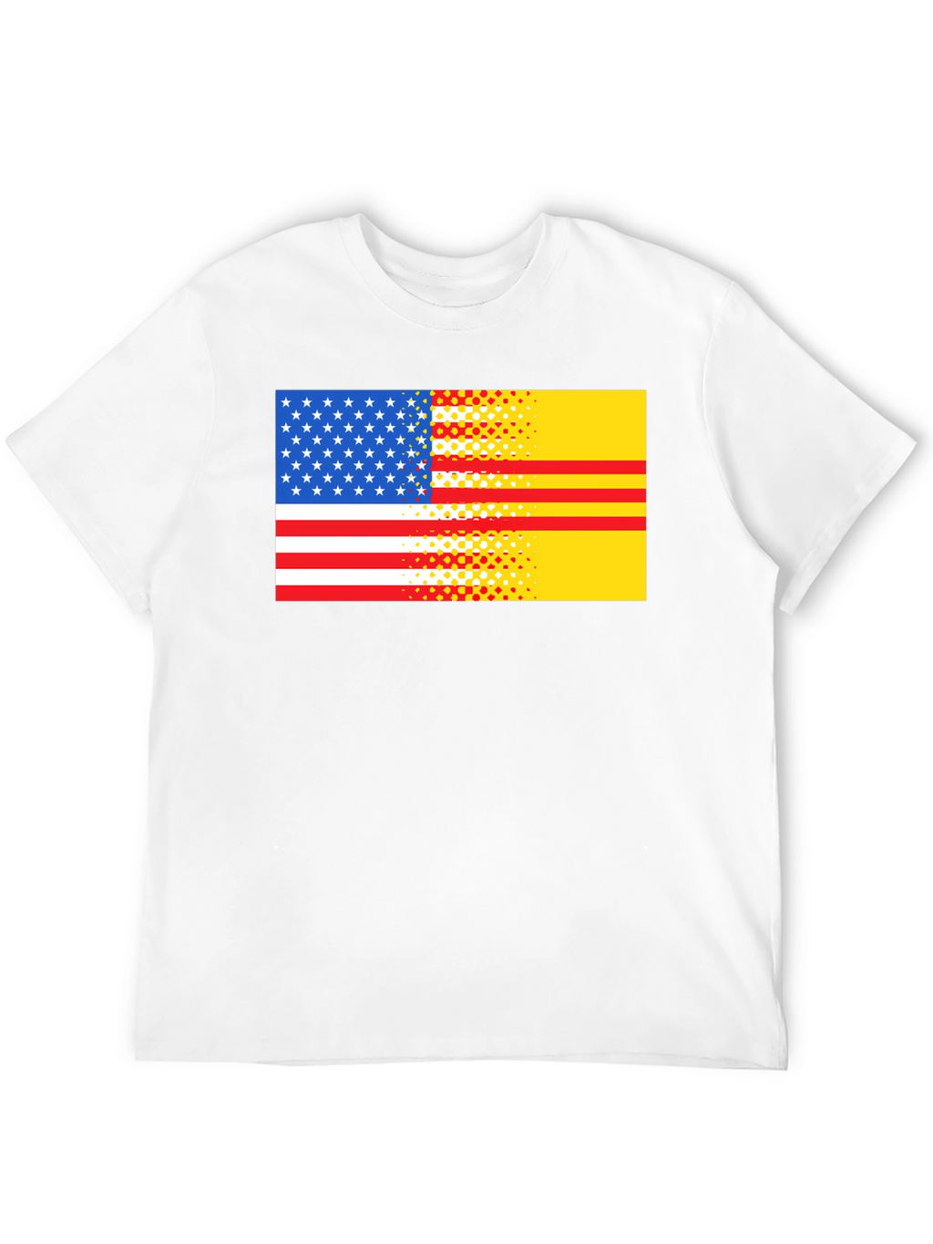 USA & Vietnam Flag Graphic T-Shirt