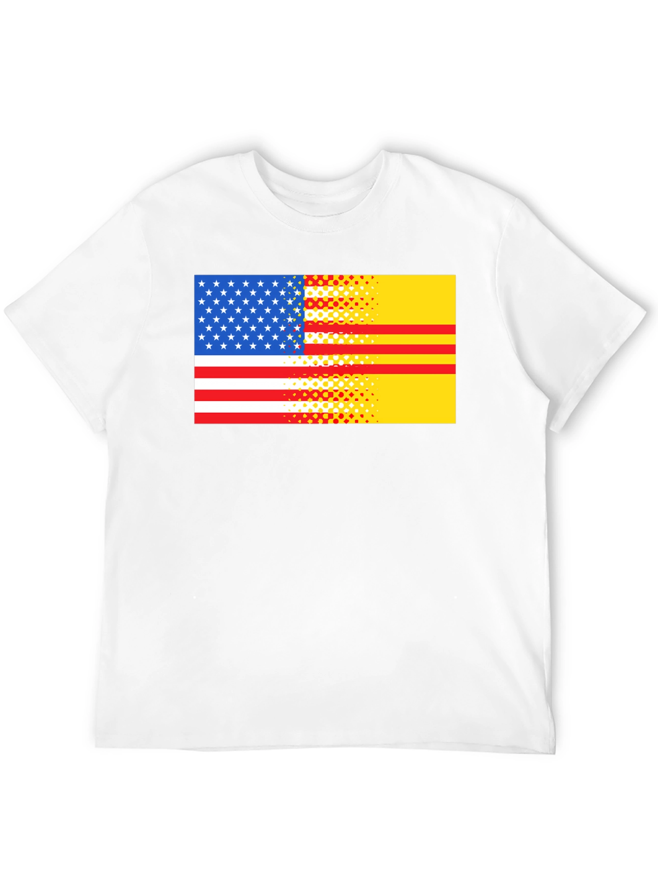 USA & Vietnam Flag Graphic T-Shirt