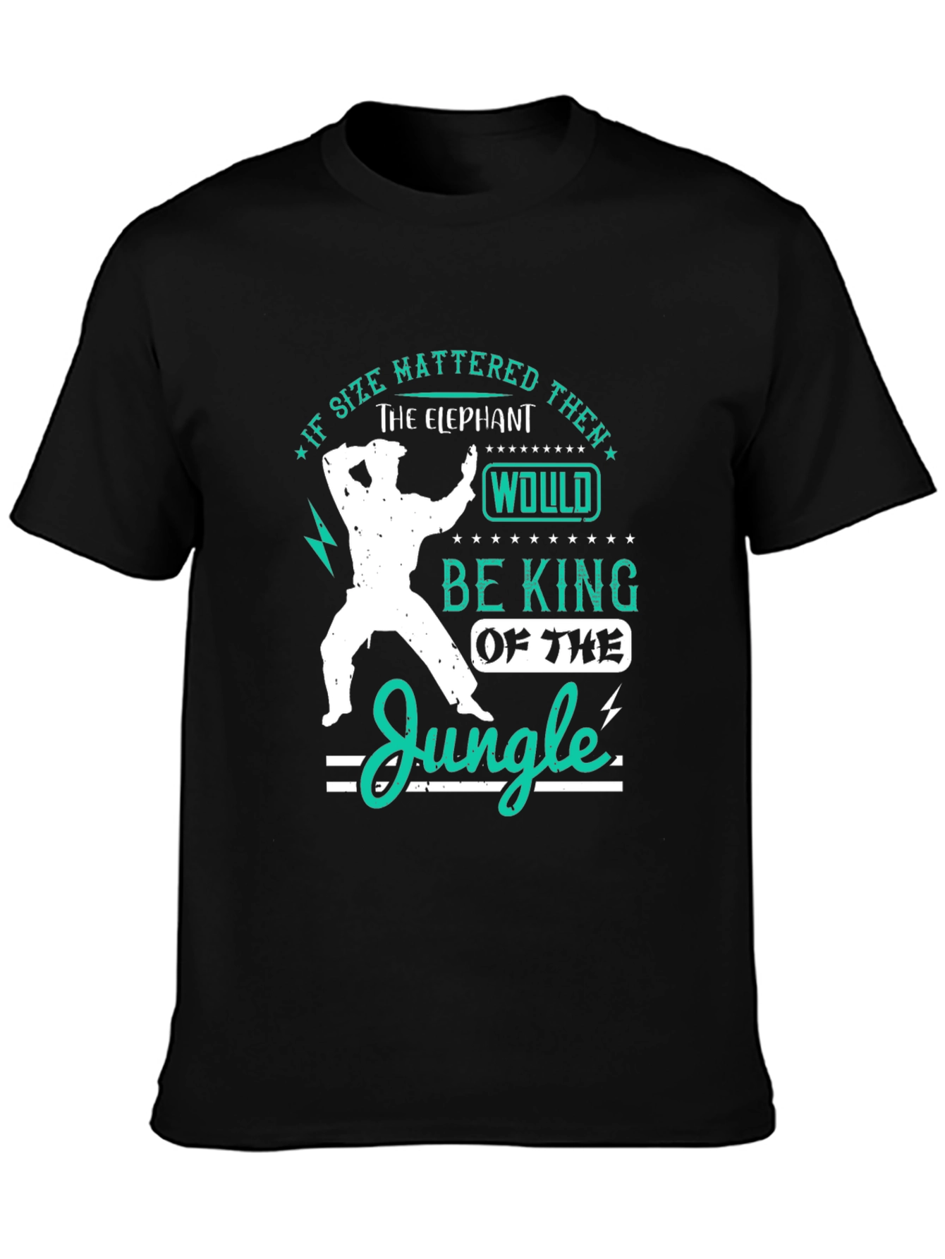 Elephant King of The Jungle Mens T-Shirt