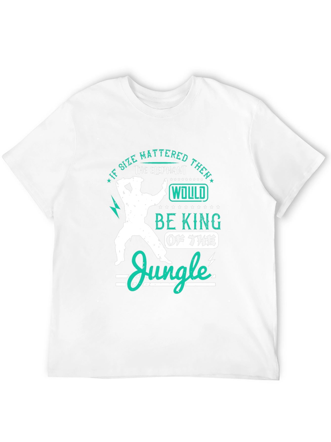 Elephant King of The Jungle Mens T-Shirt