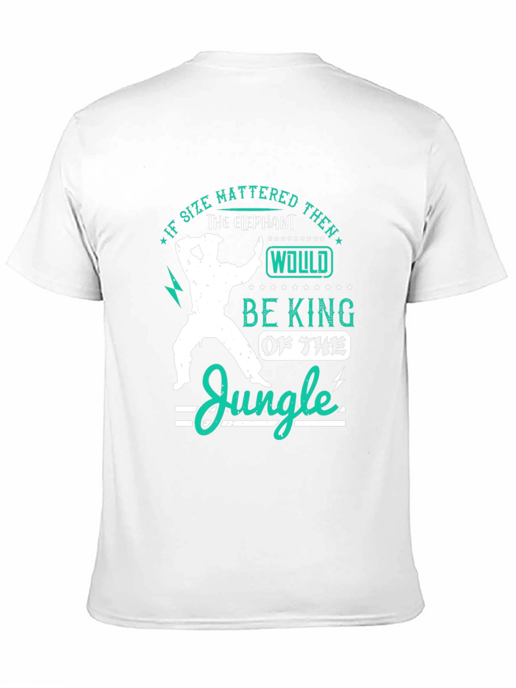 Elephant King of The Jungle Mens T-Shirt