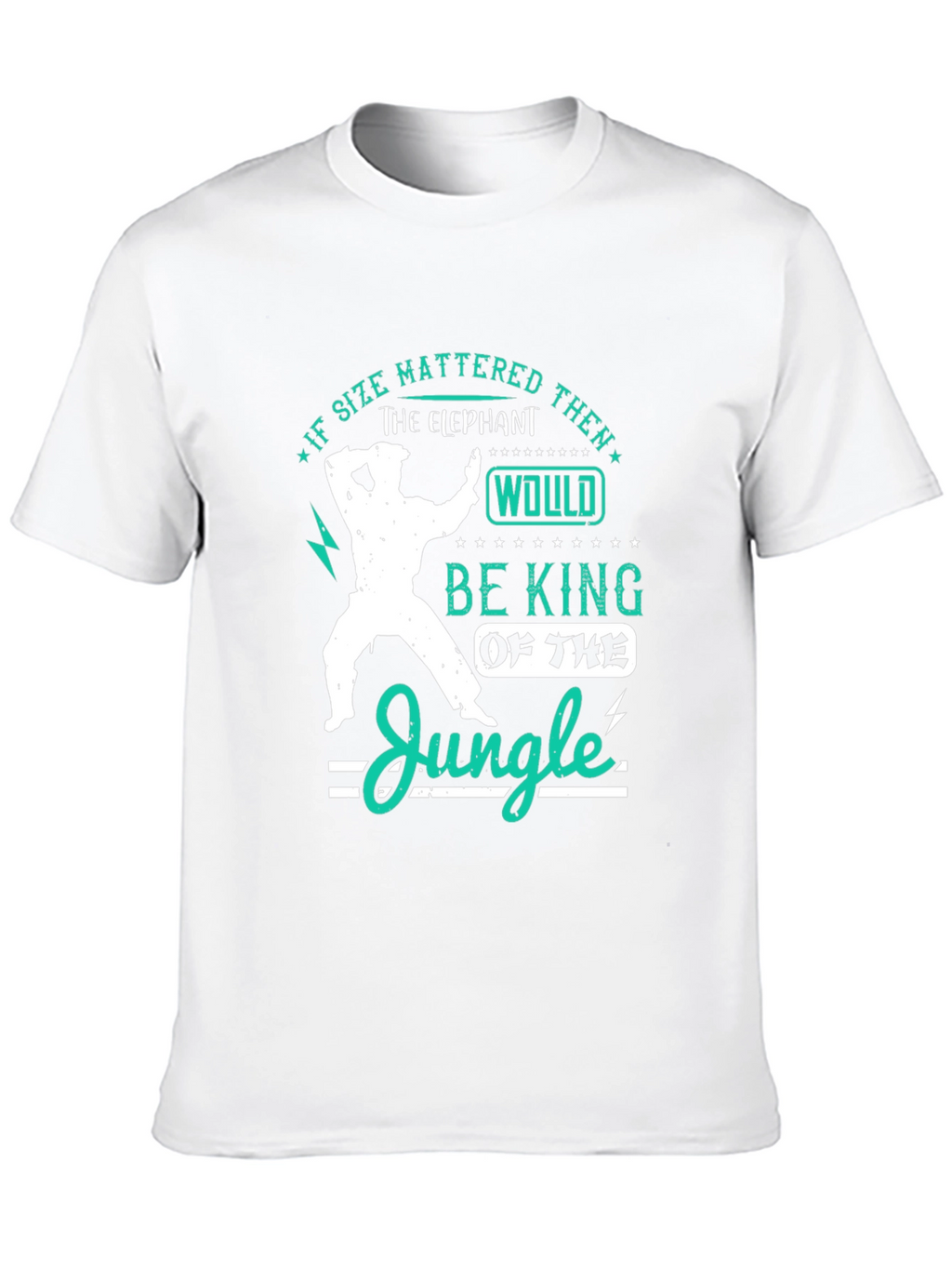 Elephant King of The Jungle Mens T-Shirt