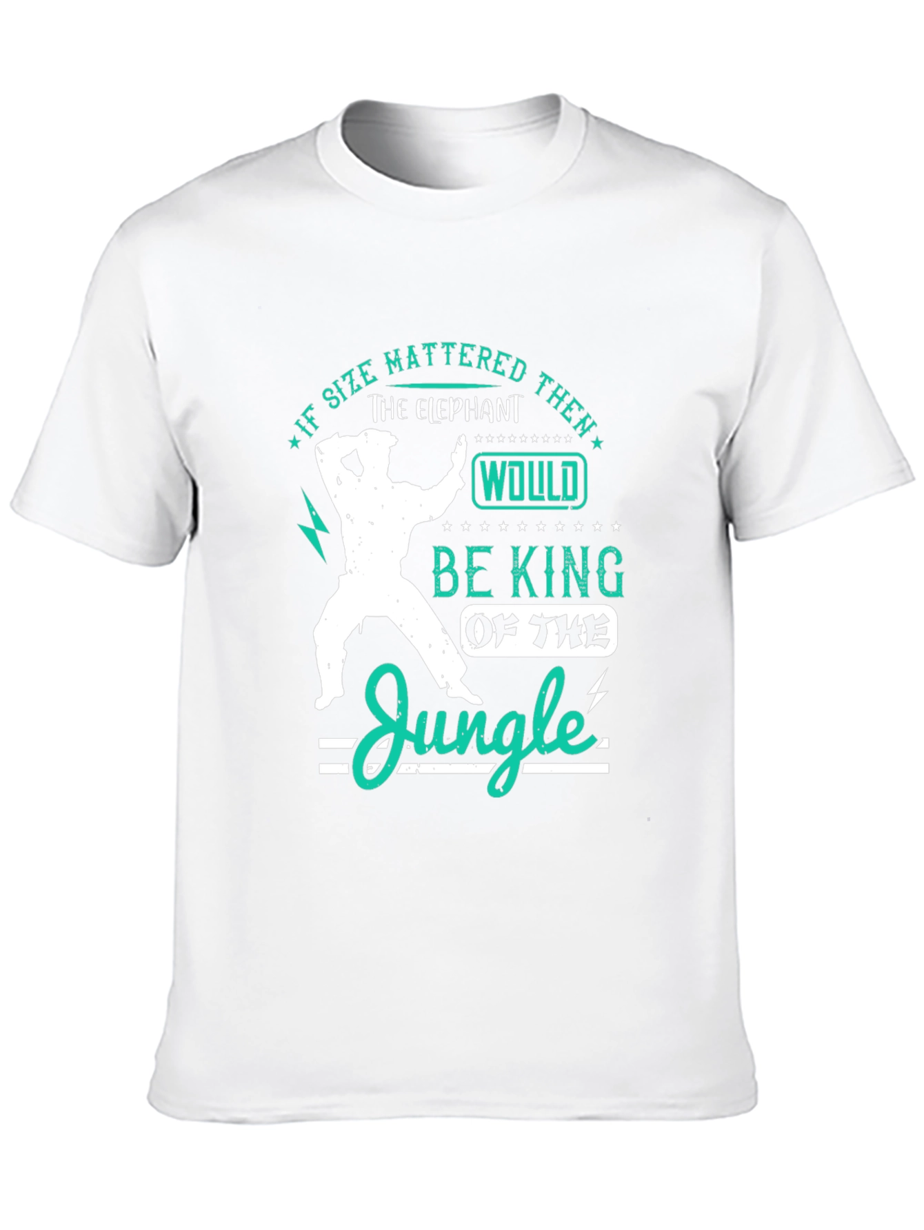 Elephant King of The Jungle Mens T-Shirt
