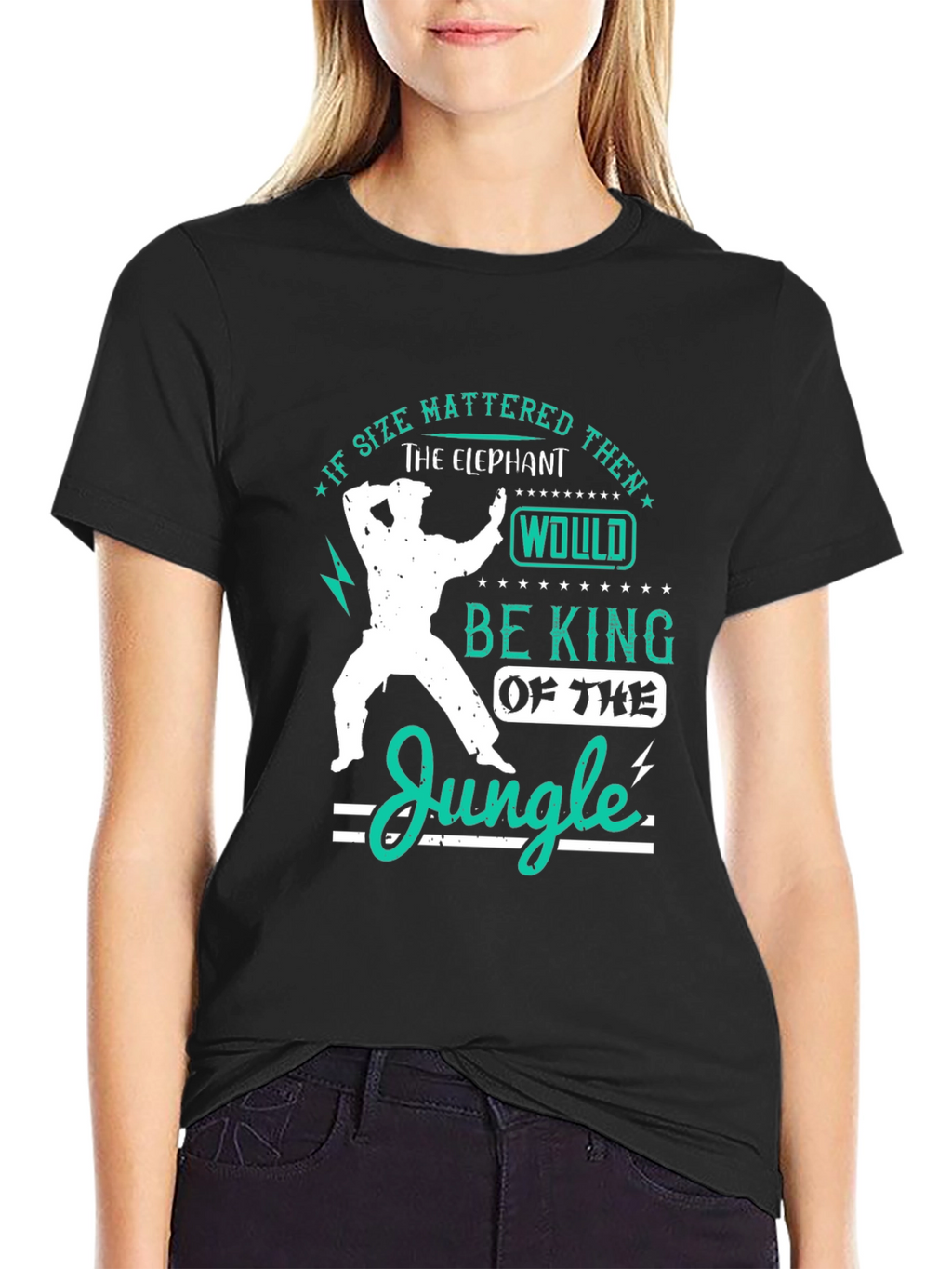 Elephant King of The Jungle Mens T-Shirt
