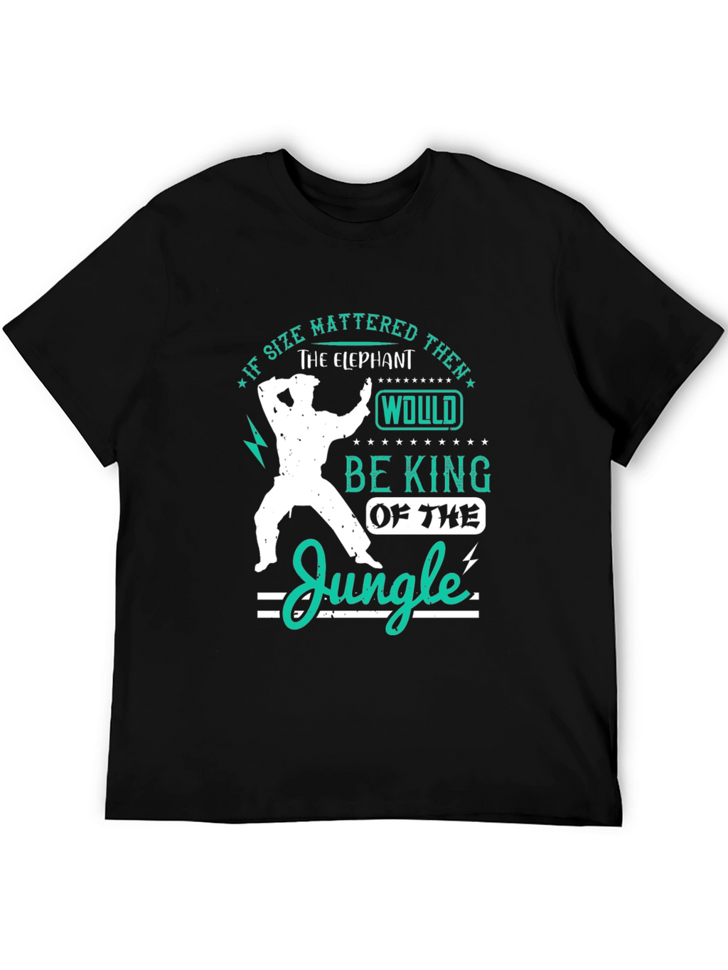 Elephant King of The Jungle Mens T-Shirt