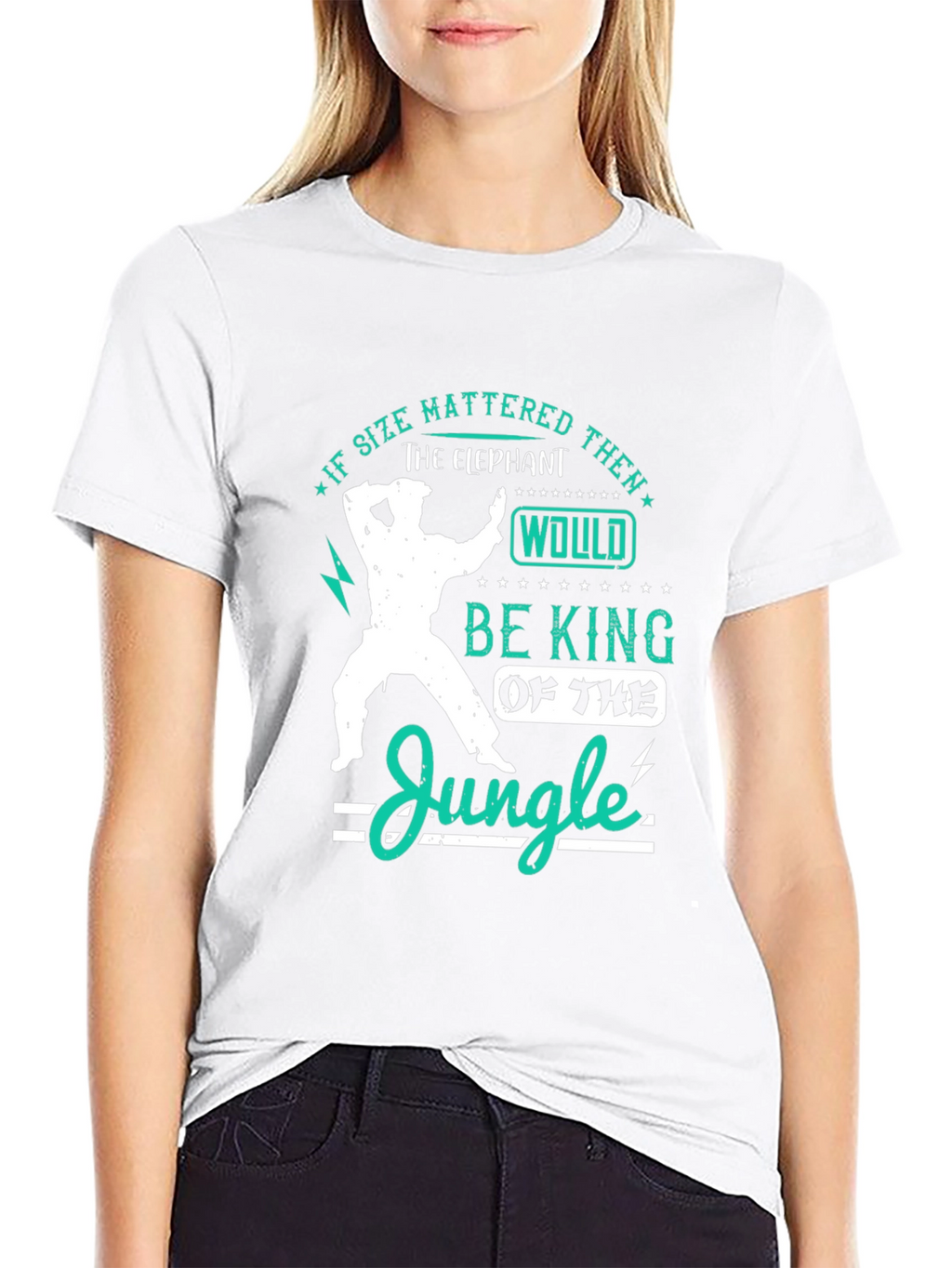 Elephant King of The Jungle Mens T-Shirt