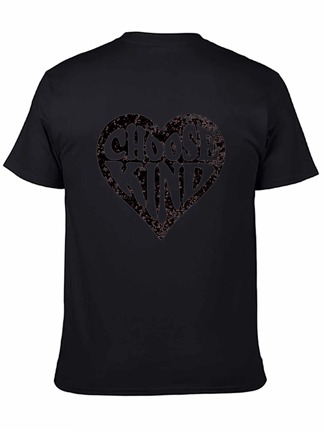 Choose Kind Heart Graphic Tee - Black