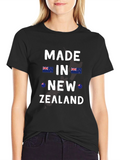New Zealand Made T-Shirt Black Tee
