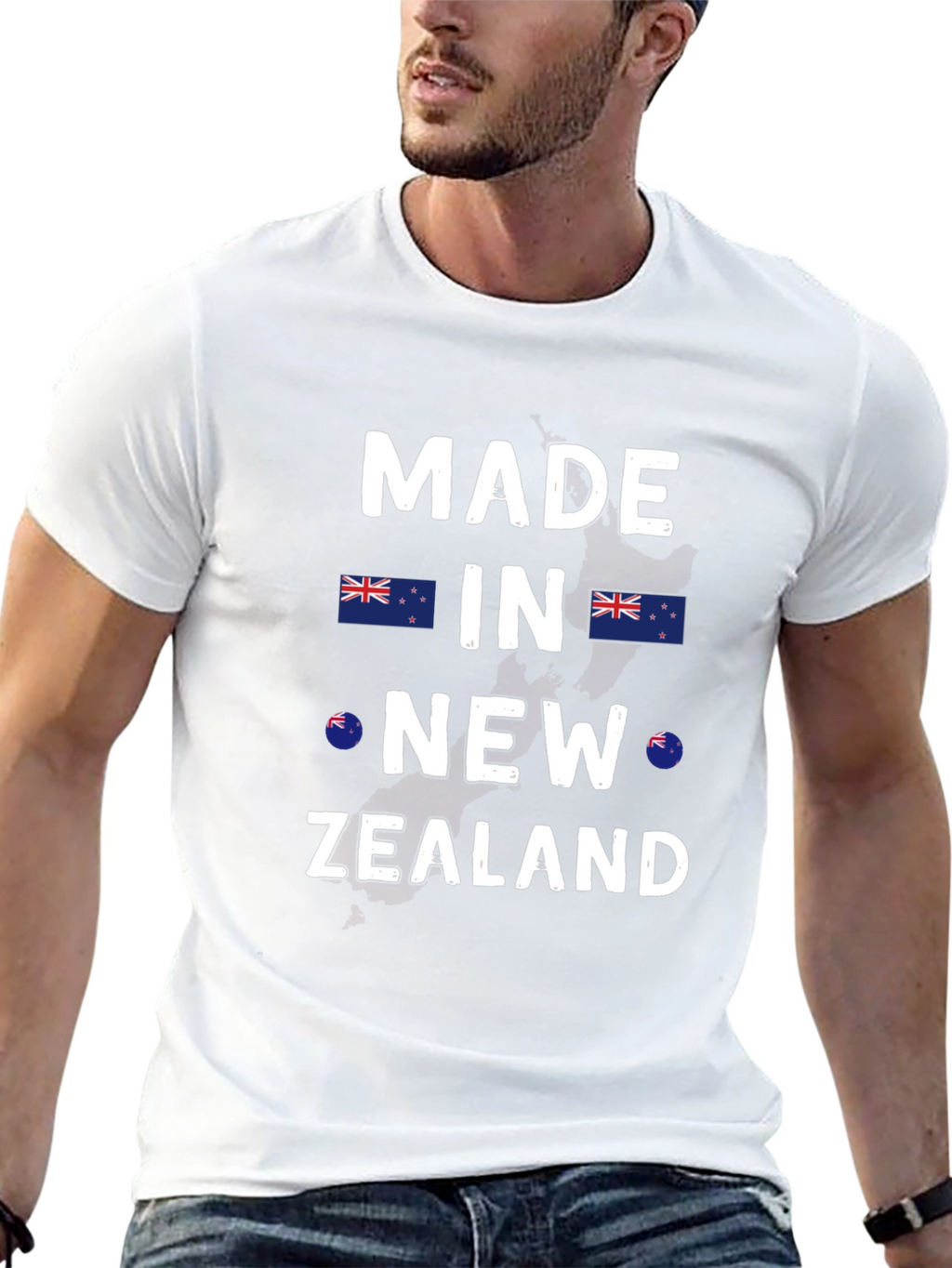 New Zealand Made T-Shirt Black Tee