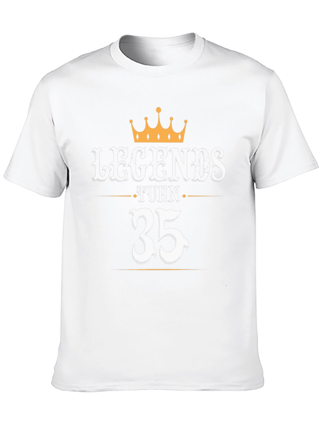 Legends Turn 35 Black Graphic Tee