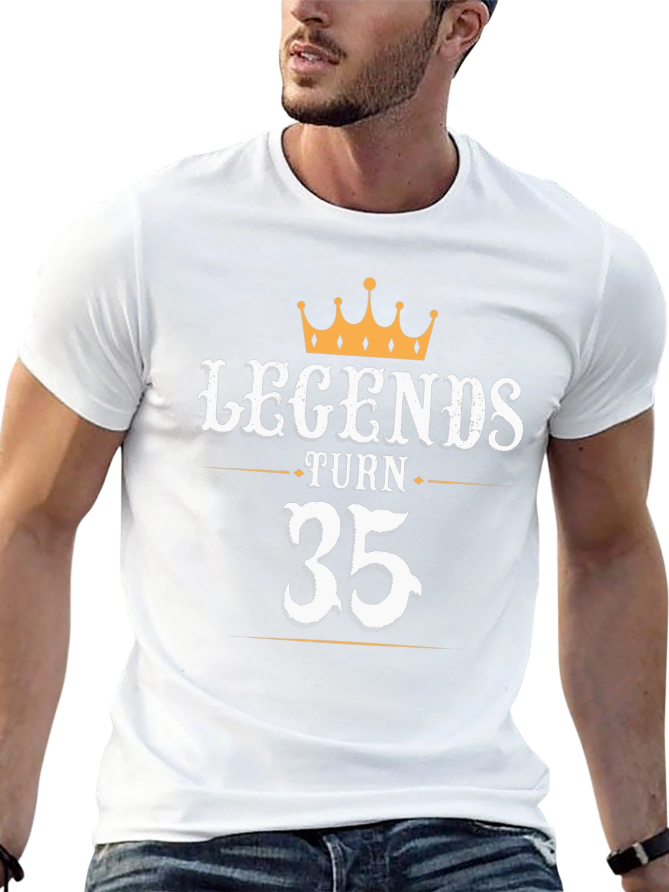 Legends Turn 35 Black Graphic Tee
