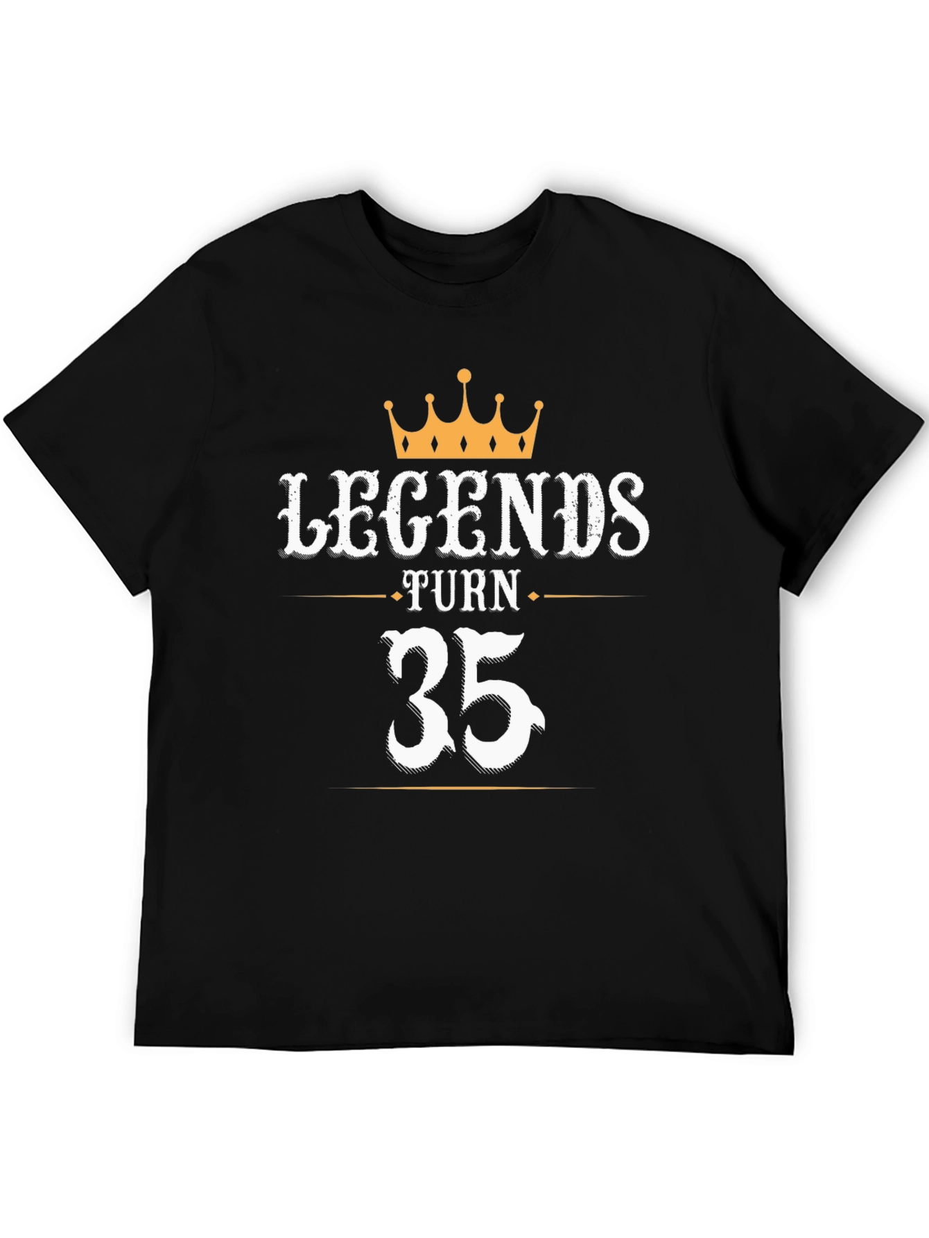 Legends Turn 35 Black Graphic Tee