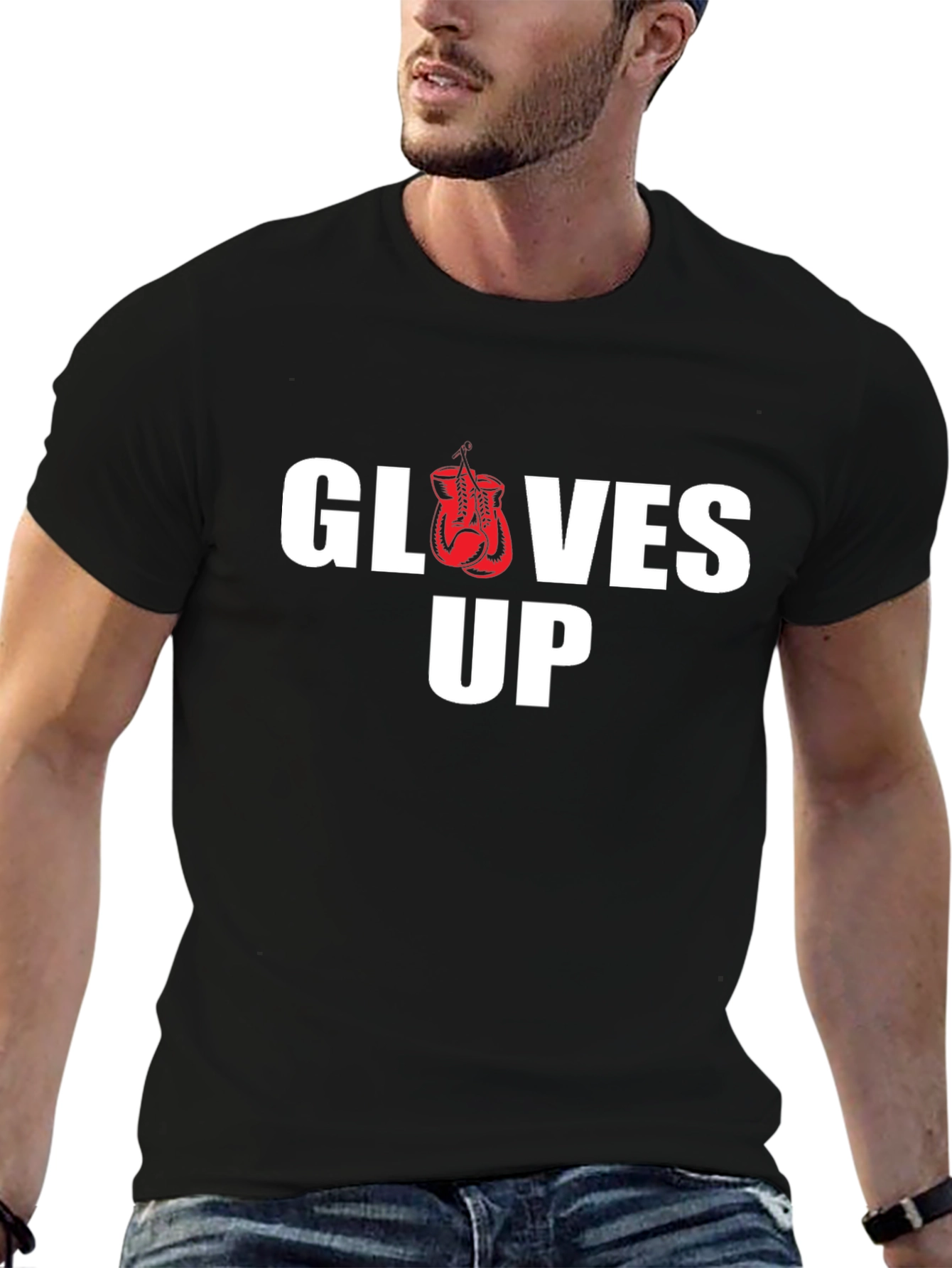 Gloves Up Graphic Tee - Black