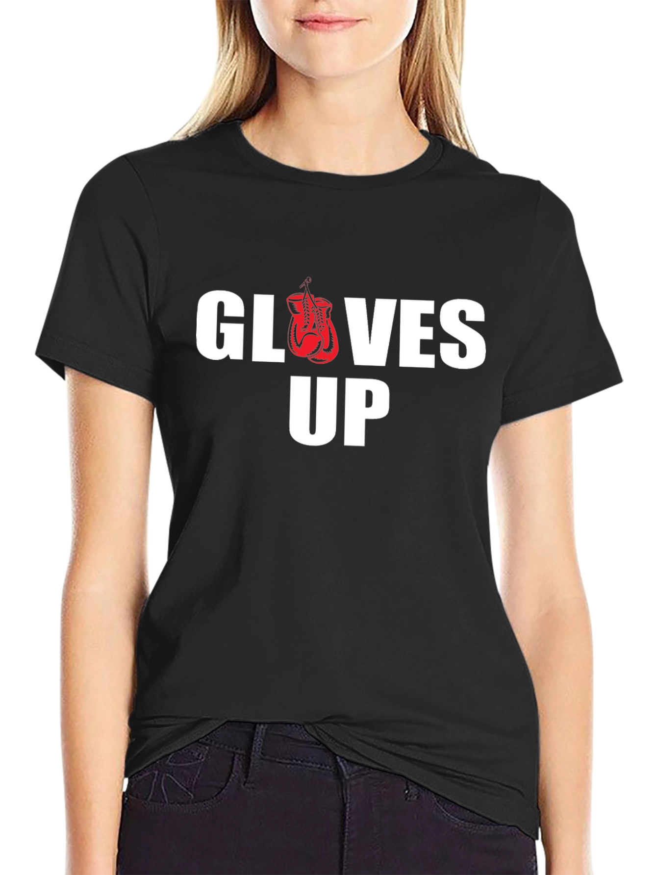 Gloves Up Graphic Tee - Black