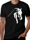 Horse Graphic Tee - Black T-Shirt