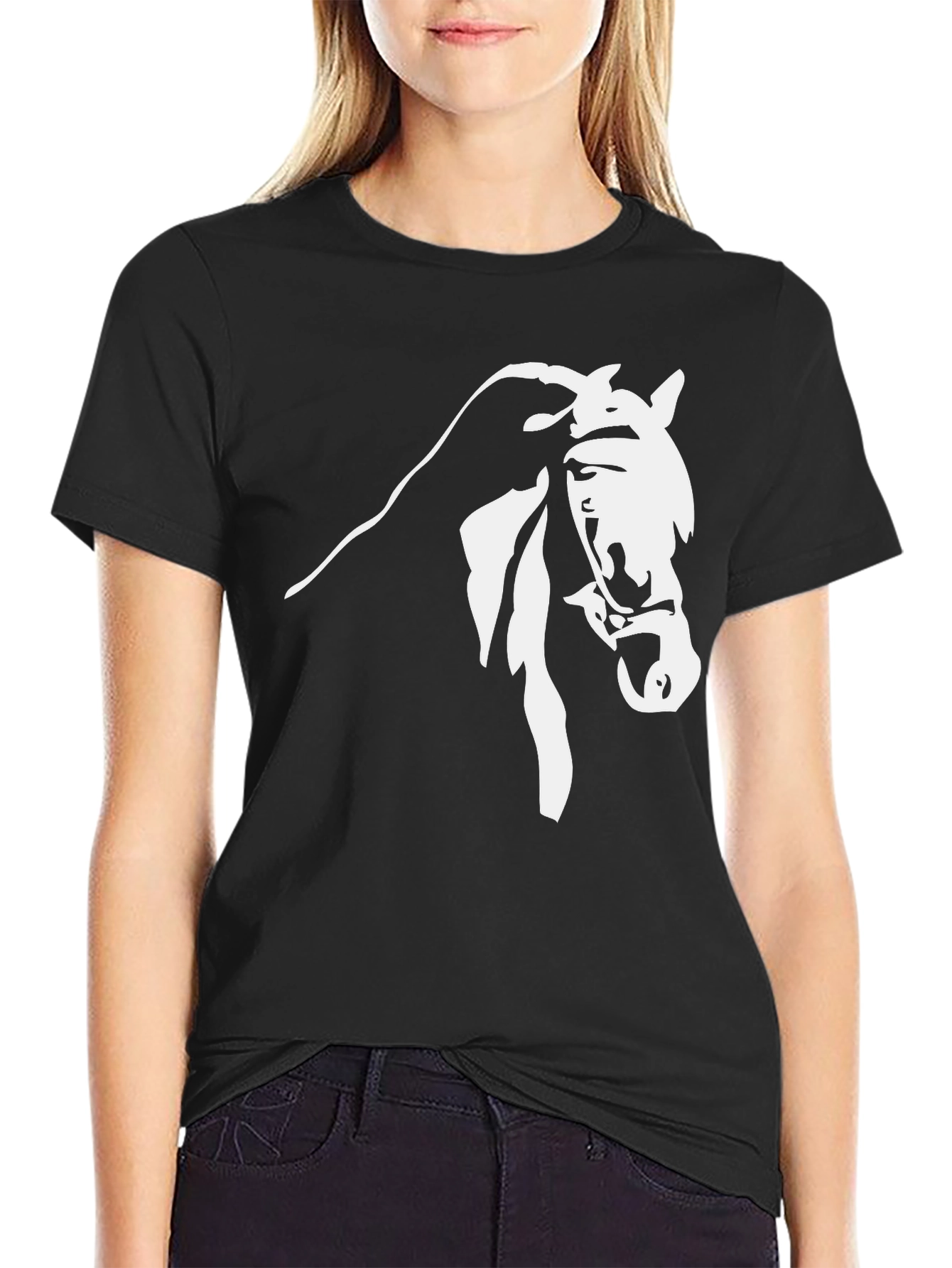 Horse Graphic Tee - Black T-Shirt