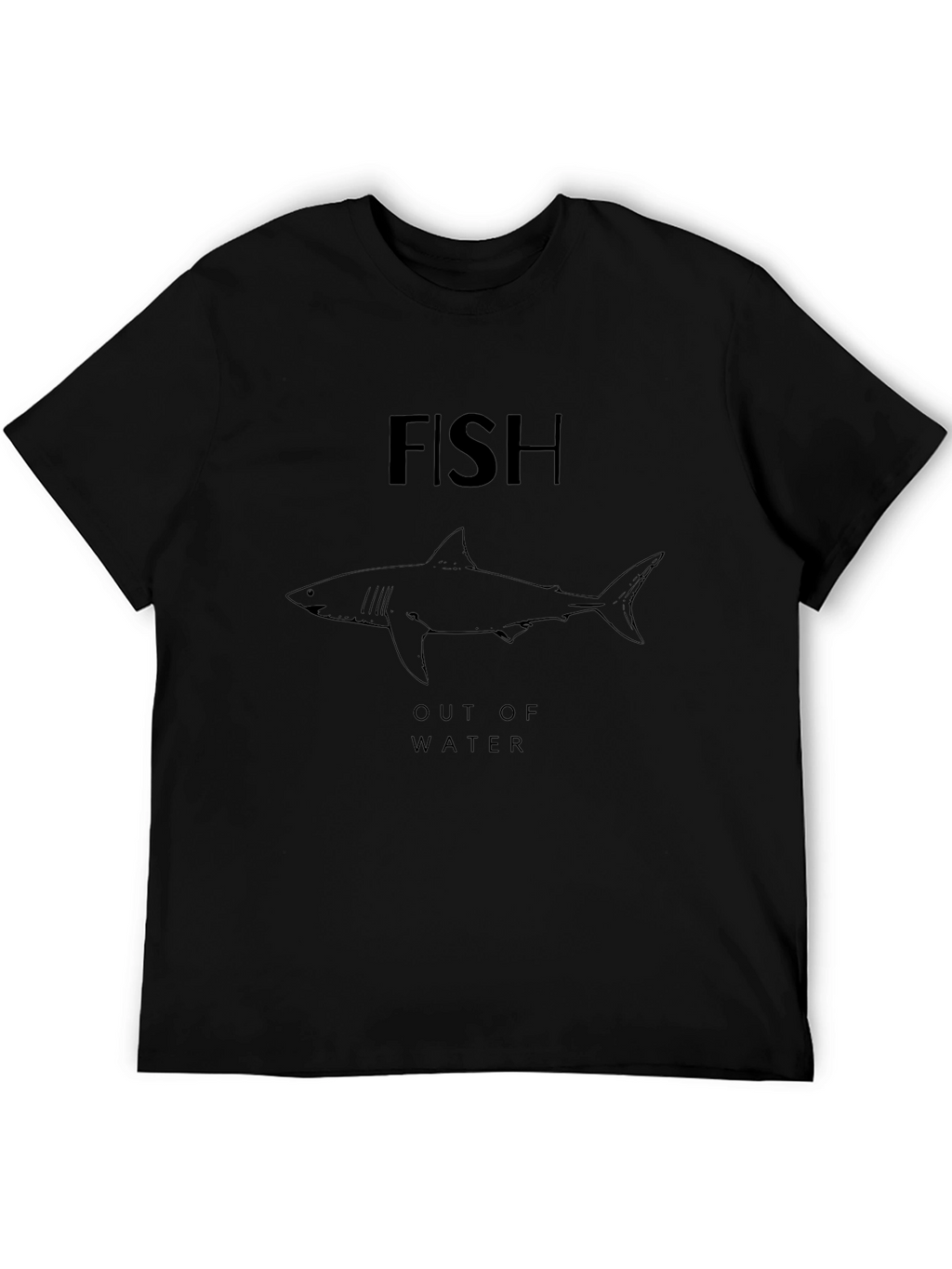Fish Out of Water Graphic Tee - Black