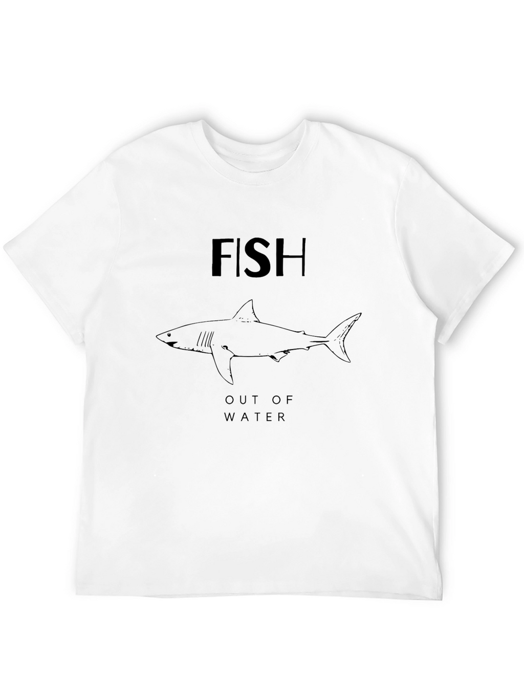 Fish Out of Water Graphic Tee - Black