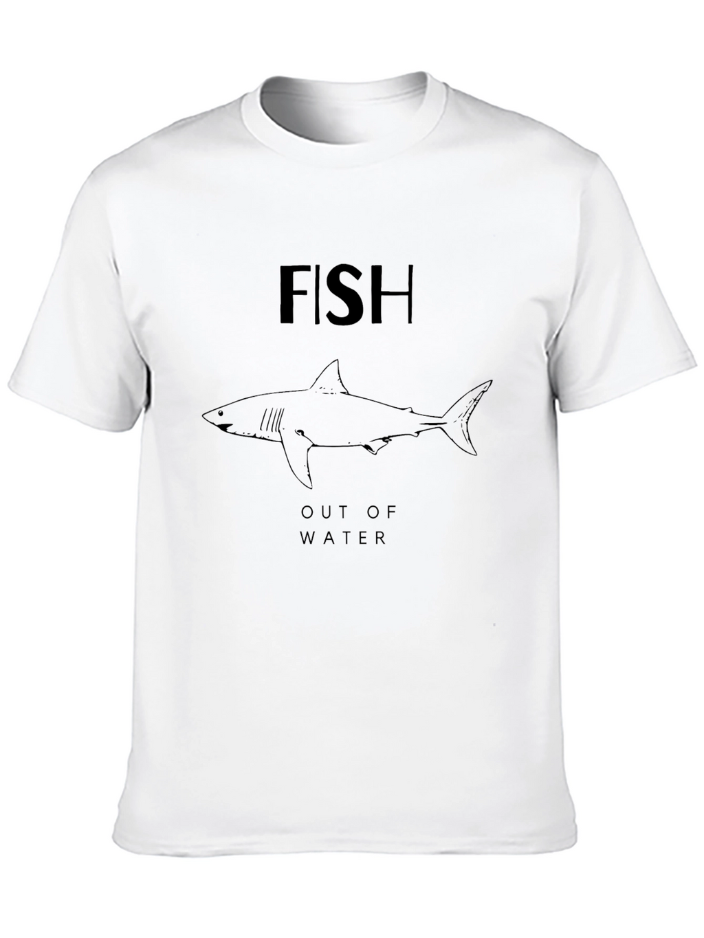 Fish Out of Water Graphic Tee - Black