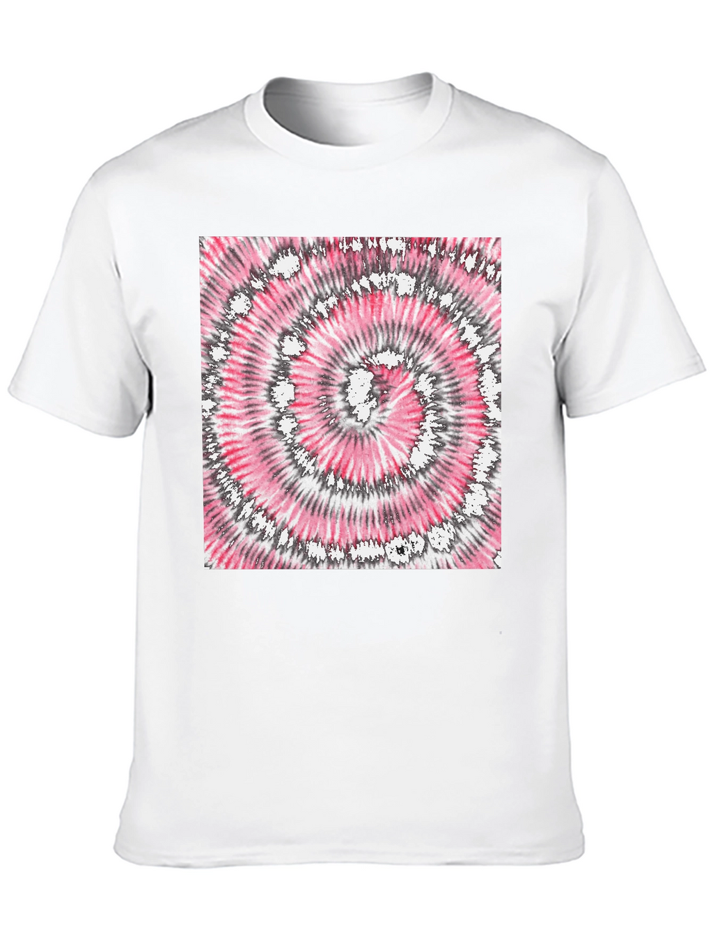 Retro Tie-Dye Graphic Tee - Classic Black
