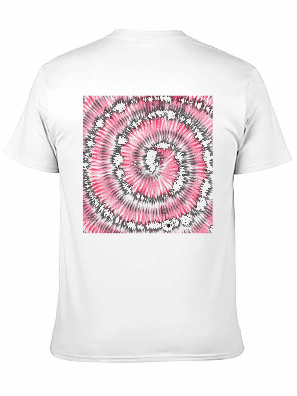 Retro Tie-Dye Graphic Tee - Classic Black