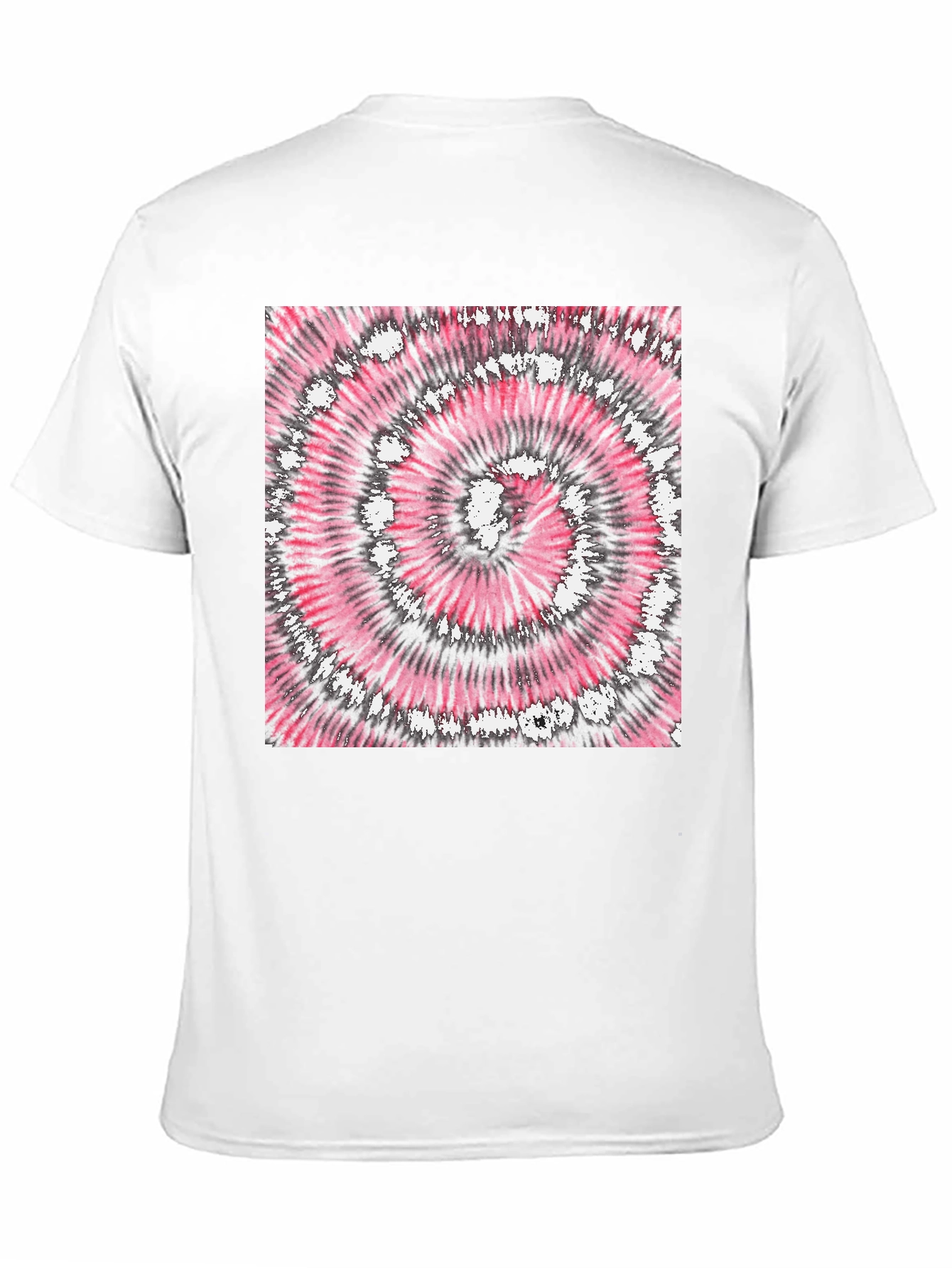 Retro Tie-Dye Graphic Tee - Classic Black