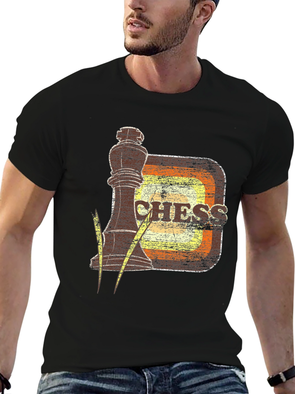 Retro Chess King Graphic Tee - Unique Gamer Style
