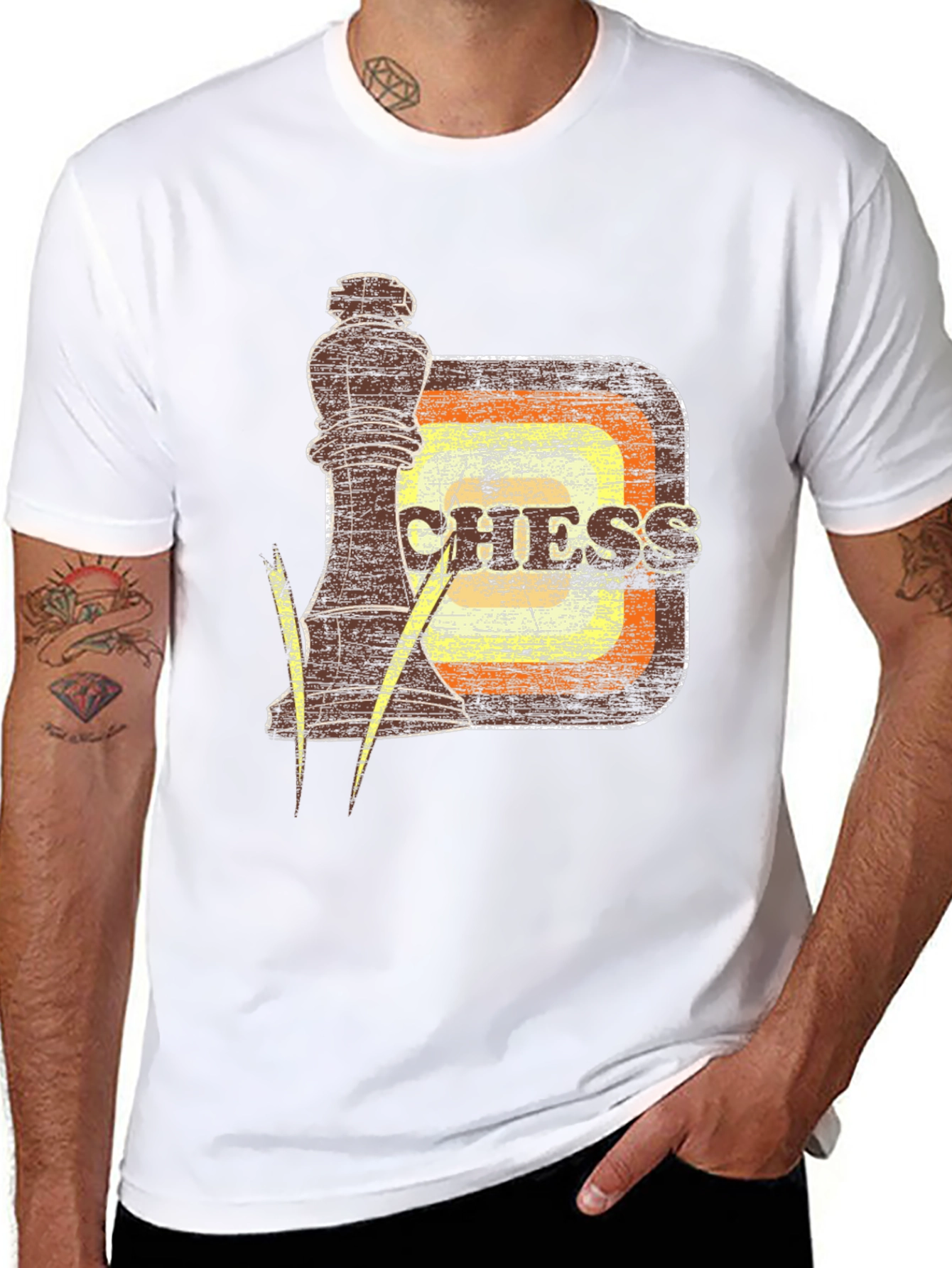Retro Chess King Graphic Tee - Unique Gamer Style