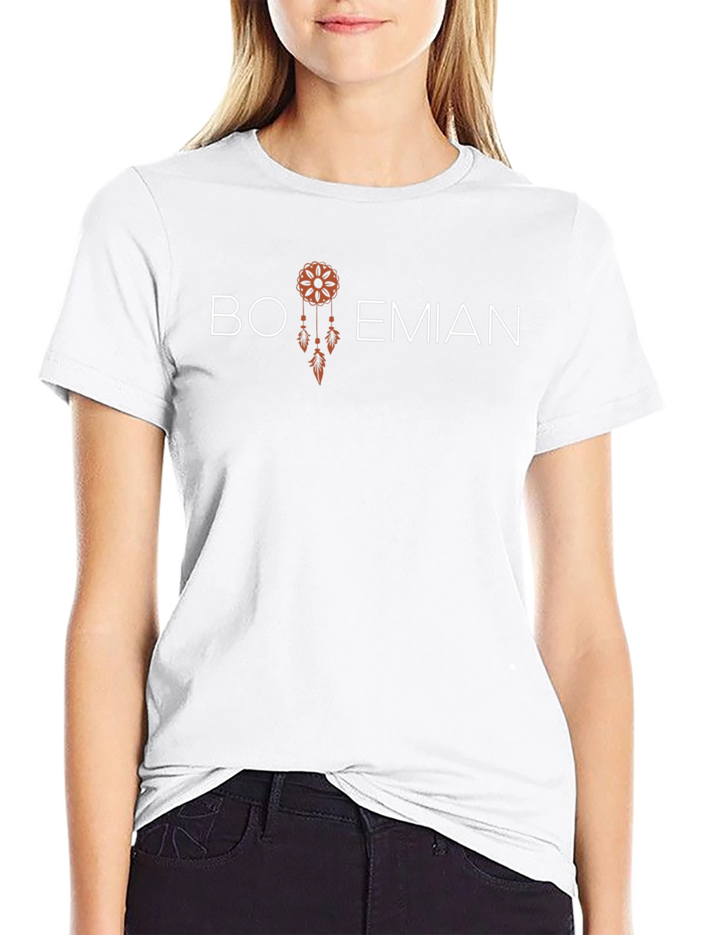 Bohemian Dreamcatcher Graphic Tee - Trendy Unisex T-Shirt