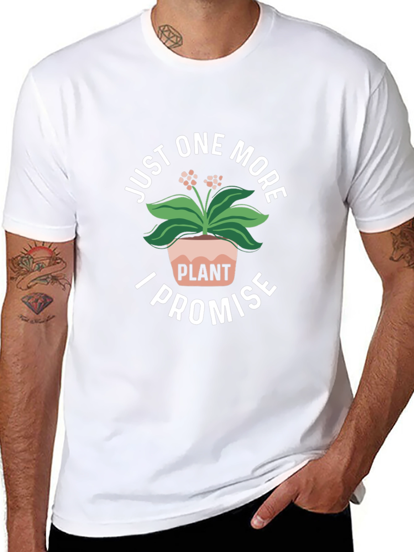 Just One More Plant T-Shirt - Black Cotton Tee