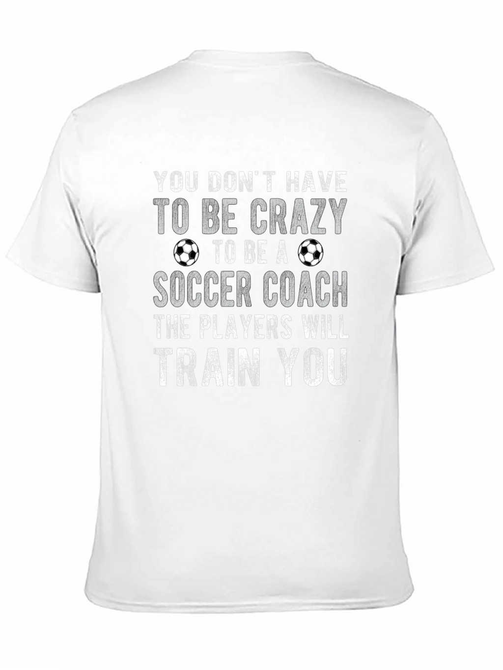Funny Soccer Coach T-Shirt - Crazy? Train You!