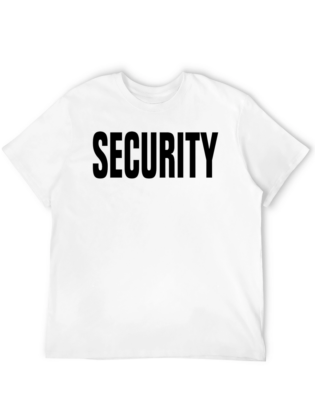 Security Print Black T-Shirt