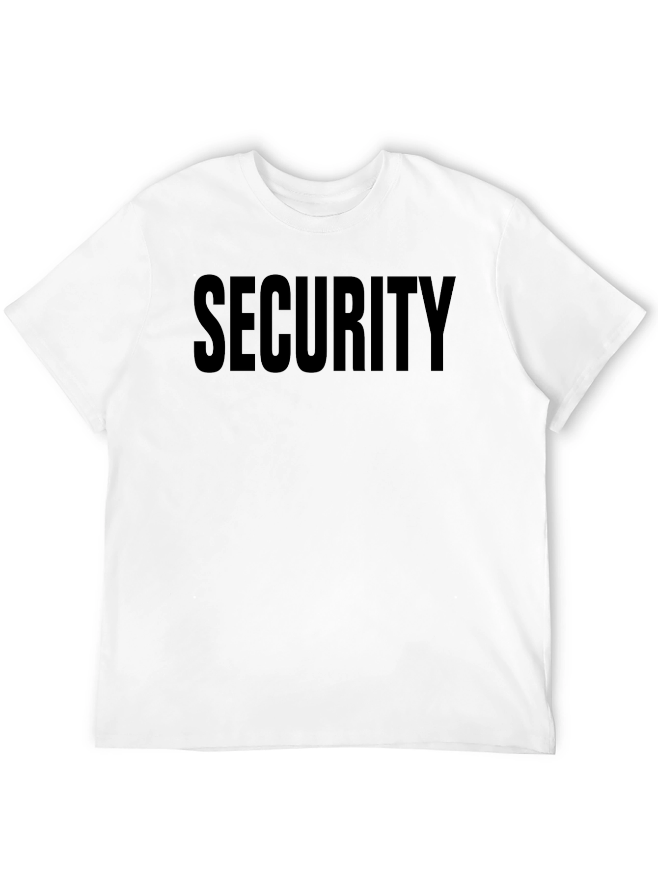 Security Print Black T-Shirt